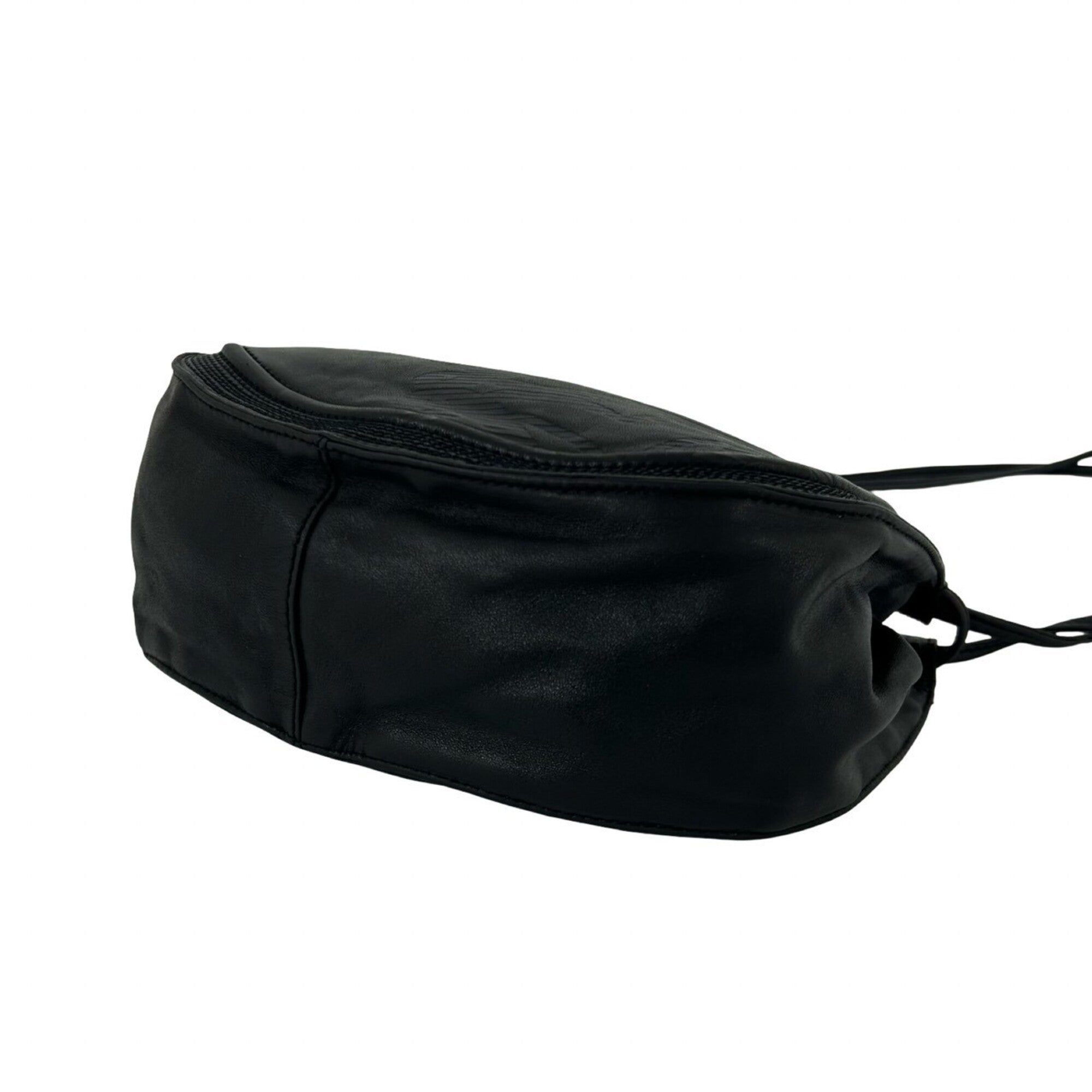 Loewe Black Leather Pochette Shoulder Bag (Pre-Owned)