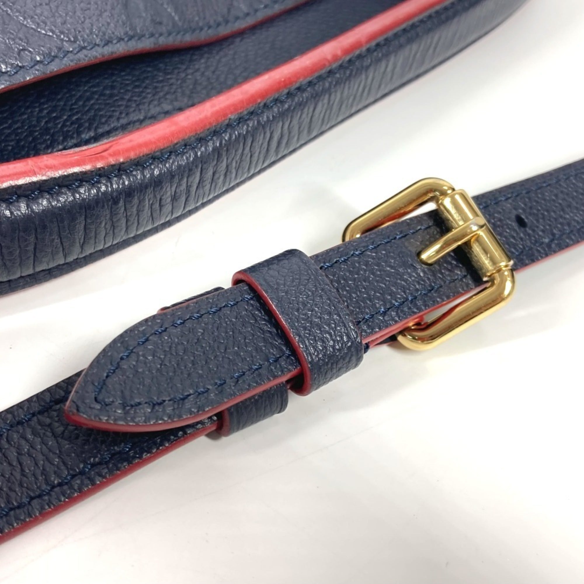 Louis Vuitton Marine Rouge Navy Monogram Empreinte Leather Shoulder Bag Tote Bag (Pre-Owned)