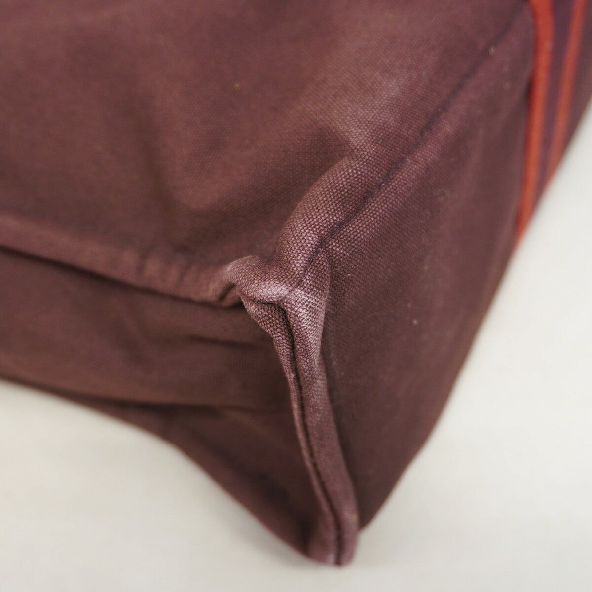 Hermes Brown Canvas Tote Bag (Pre-Owned)