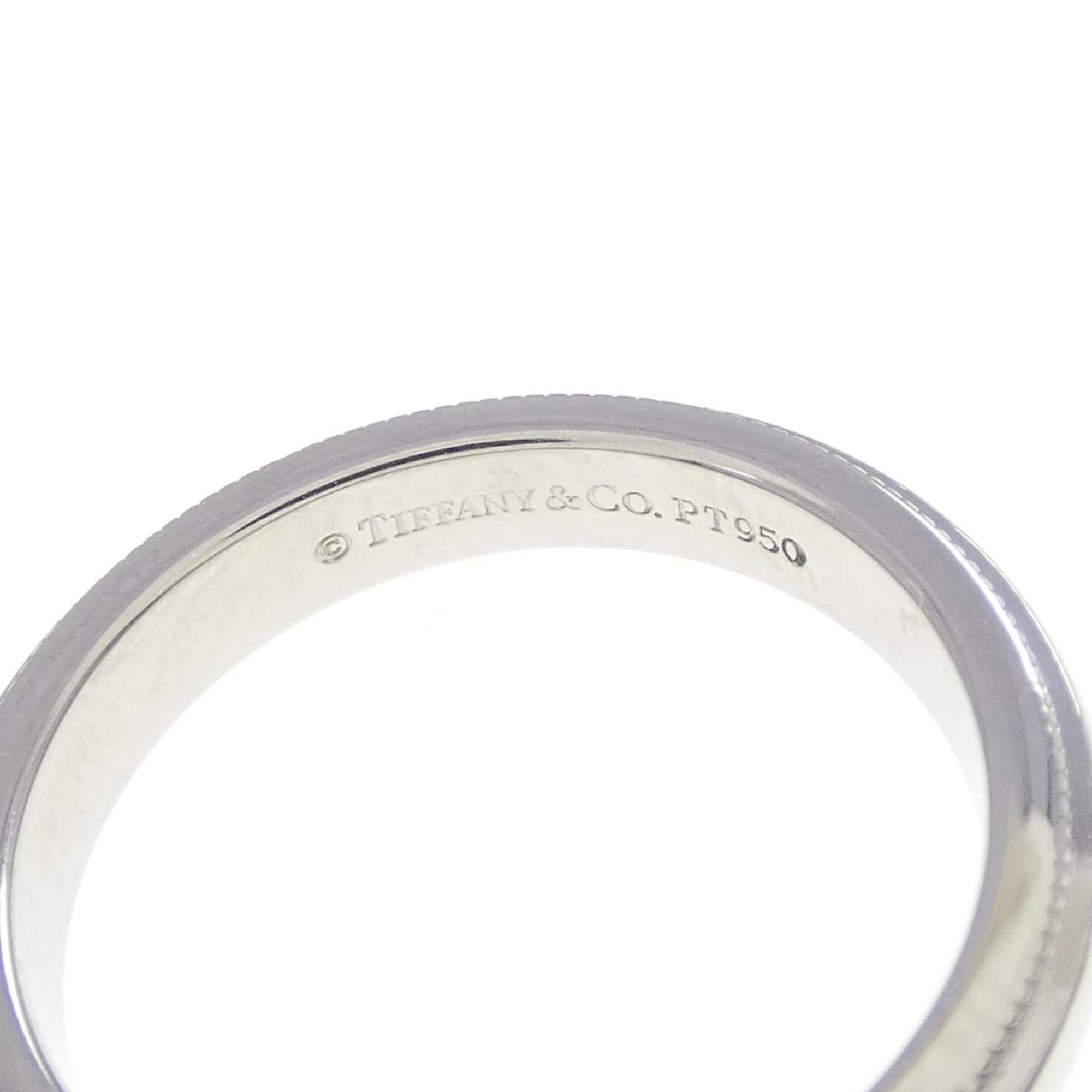 Tiffany Platinum Platinum 950 Band Ring (Pre-Owned)