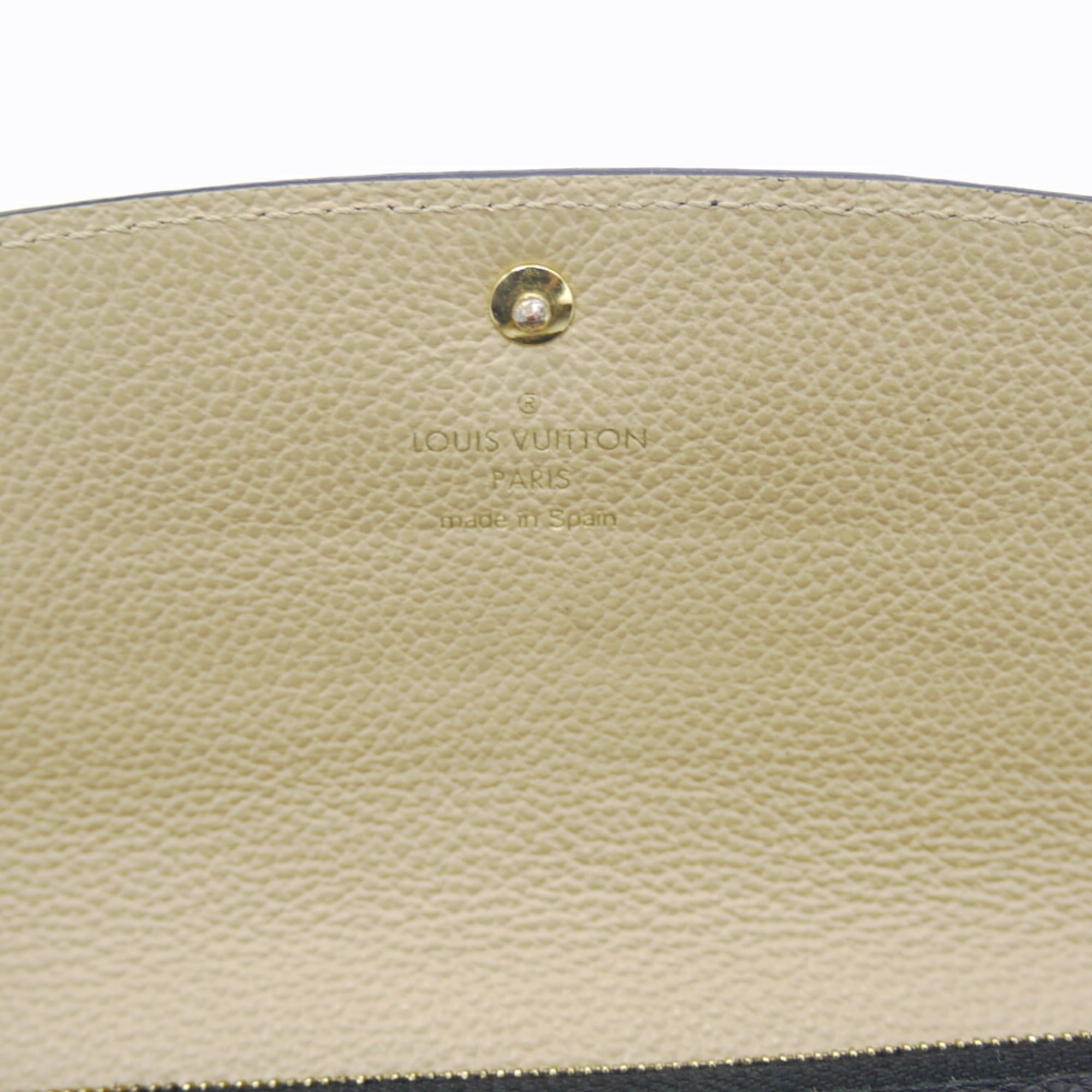 Louis Vuitton Monogram Noir Monogram Empreinte Long Wallet (Bi-Fold) (Pre-Owned)