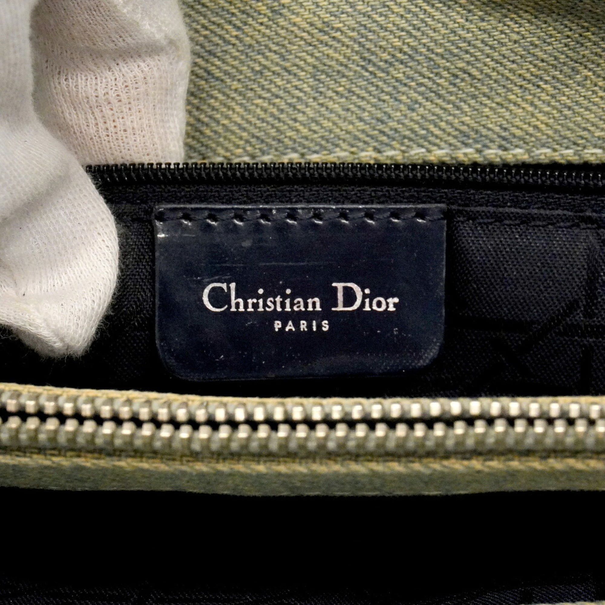 Christian Dior Blue Denim Tote Bag (Pre-Owned)