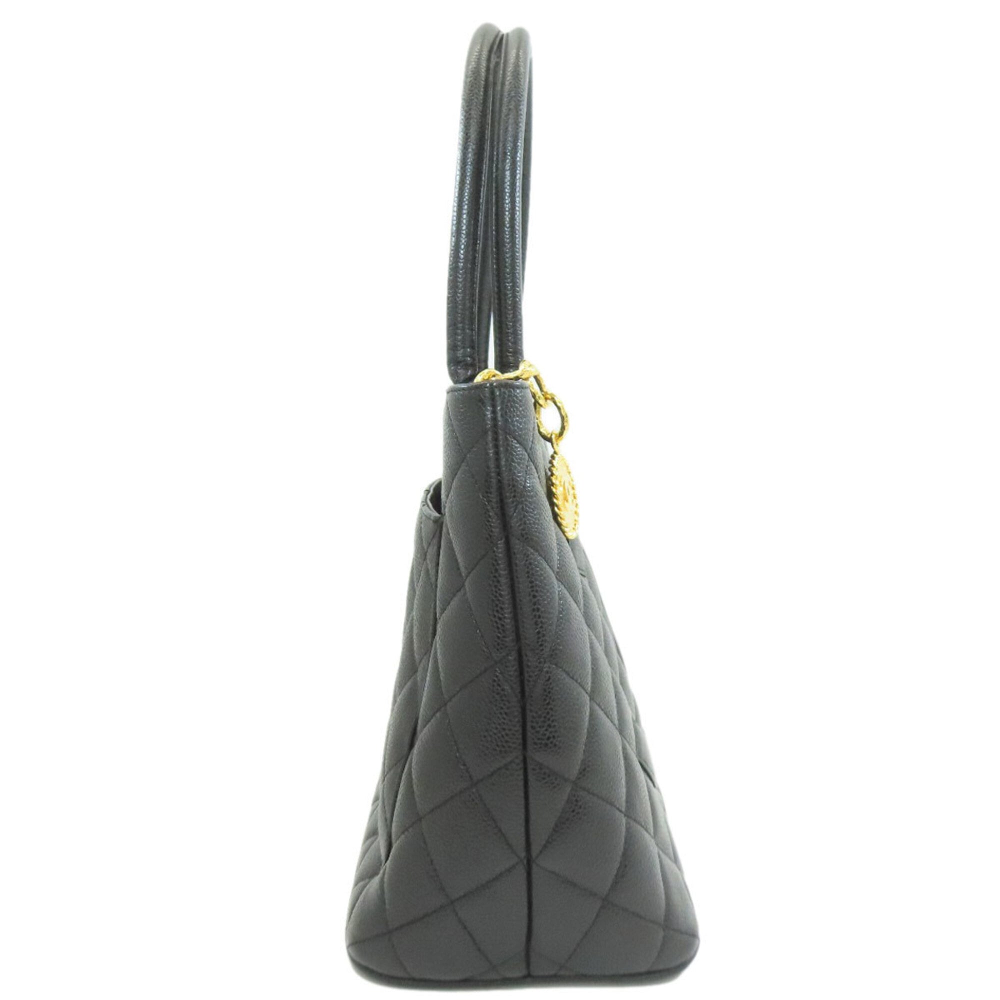 Chanel Black Leather Tote Bag (Pre-Owned)