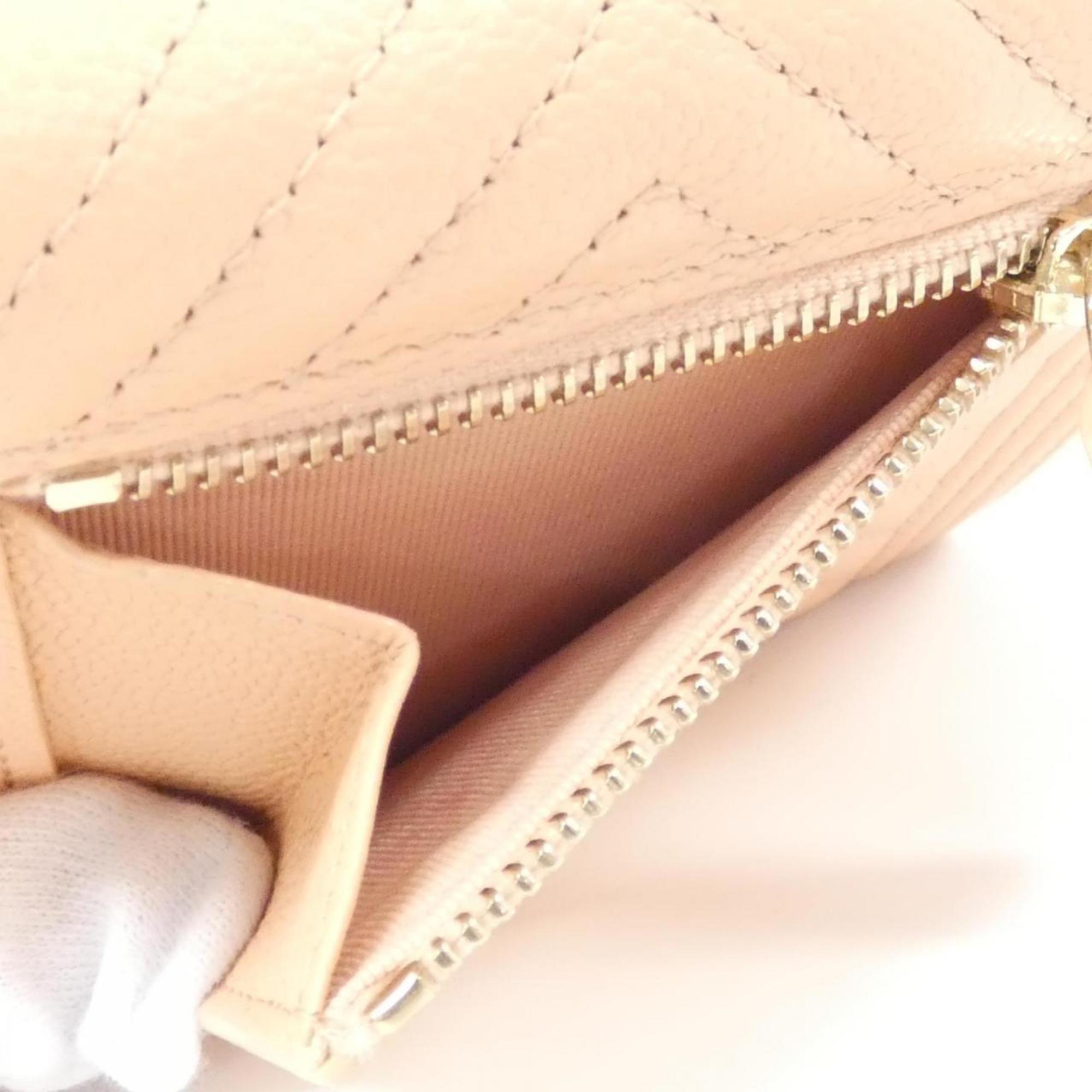 Chanel Pink Caviar Leather Coin Purse/Coin Case (Pre-Owned)