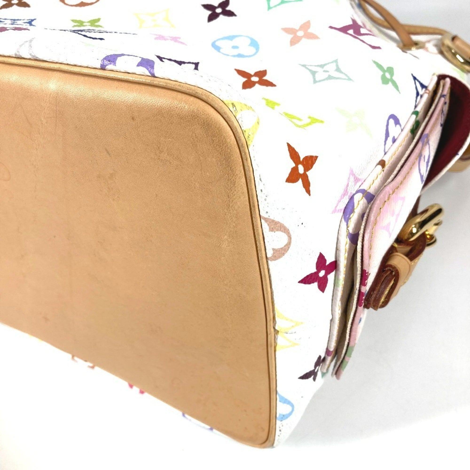 Louis Vuitton Blanc White Monogram Multicolore Shoulder Bag (Pre-Owned)