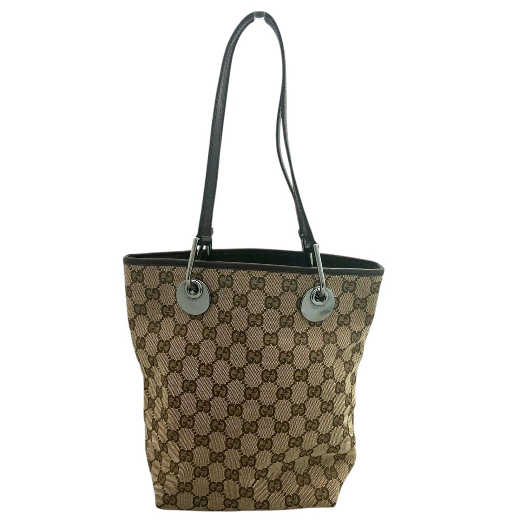 Gucci Gg Canvas Brown Gg Canvas Shoulder Bag (Pre-Owned)
