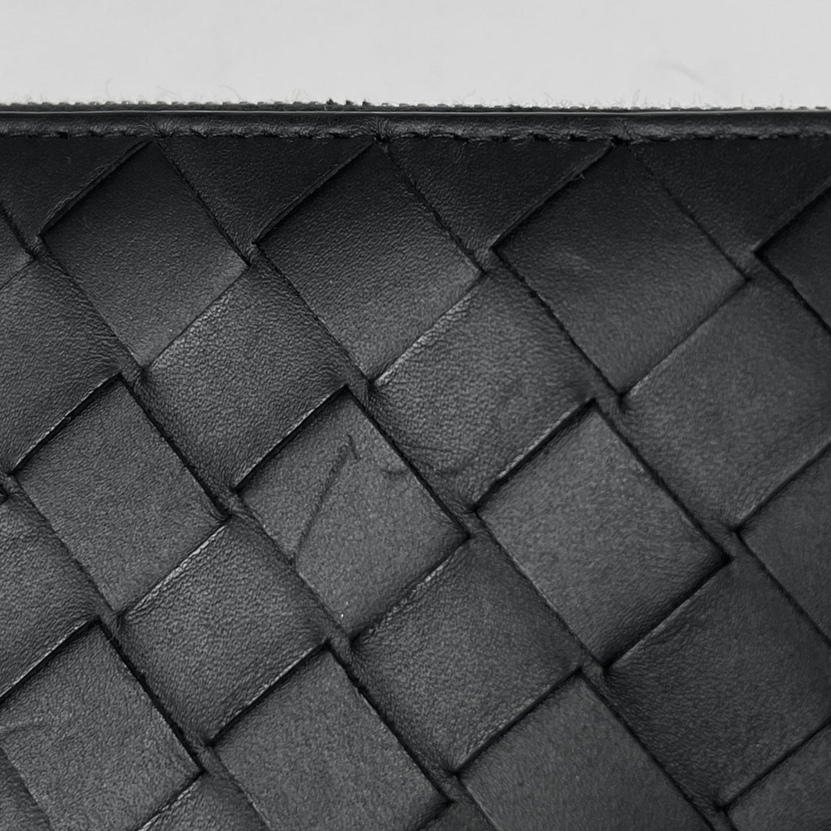 Bottega Veneta Black Leather Long Wallet (Bi-Fold) (Pre-Owned)