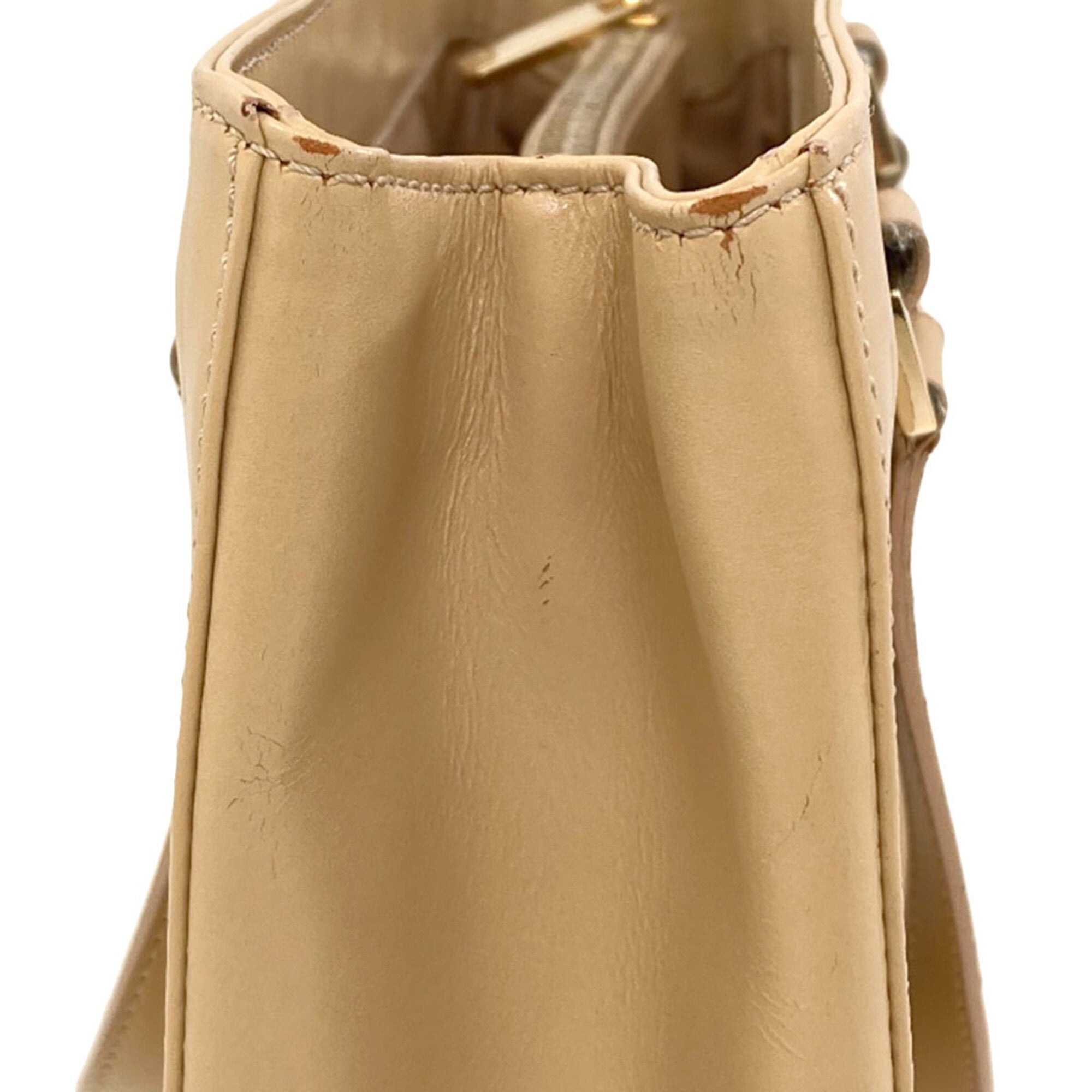 Celine Beige Leather Handbag (Pre-Owned)