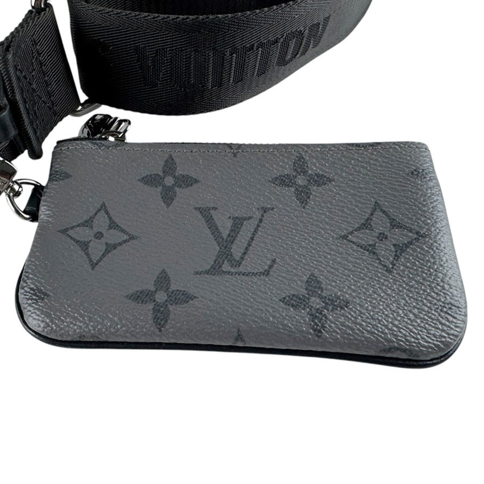 Louis Vuitton Black Gray Monogram Eclipse Monogram Eclipse Shoulder Bag (Pre-Owned)