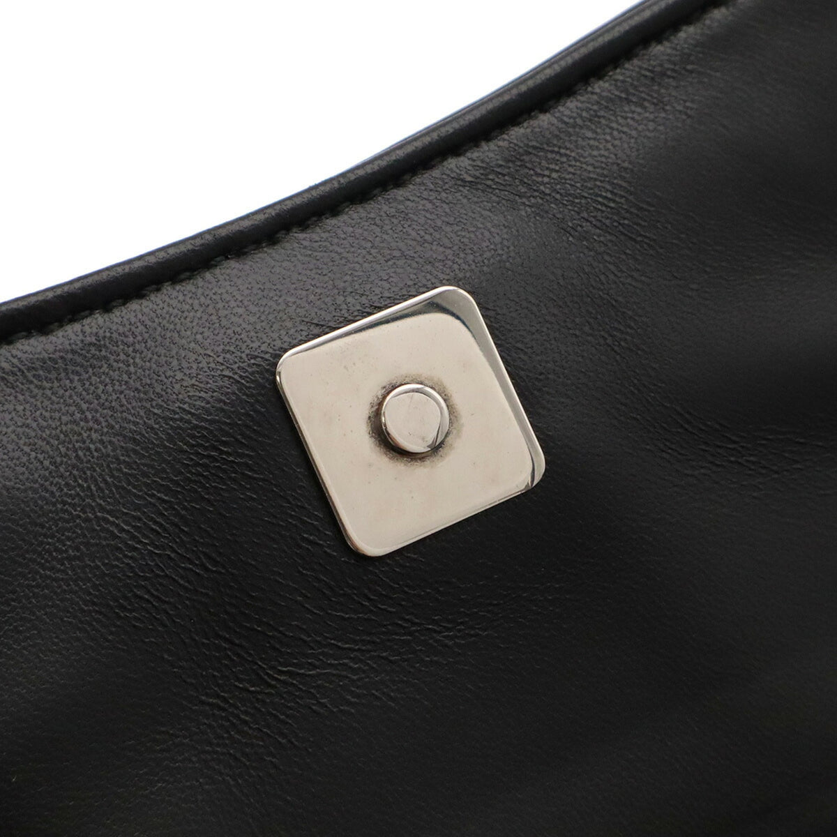 Gucci Horsebit Black Leather Handbag Shoulder Bag (Pre-Owned)