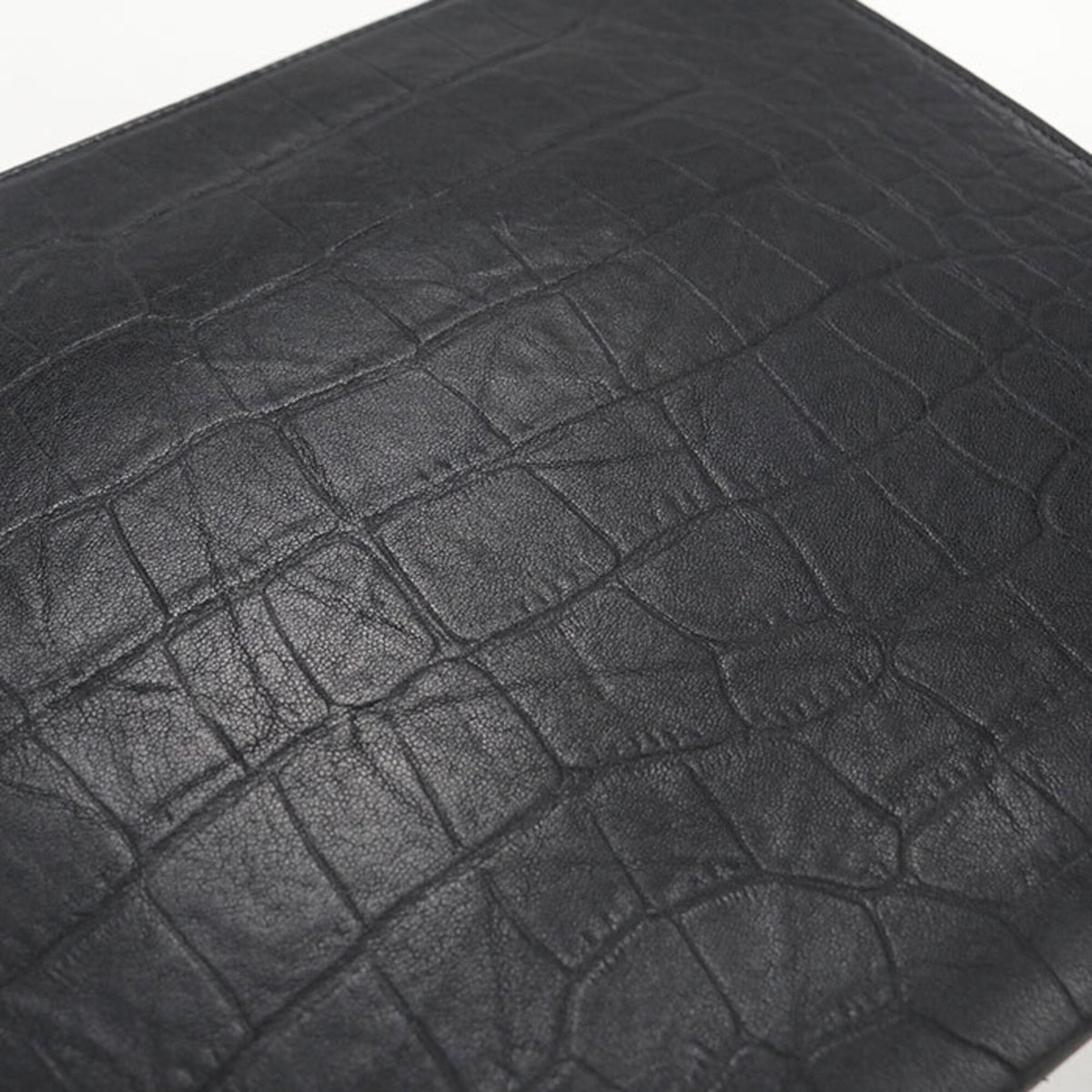 Saint Laurent Black Leather Clutch Bag (Pre-Owned)