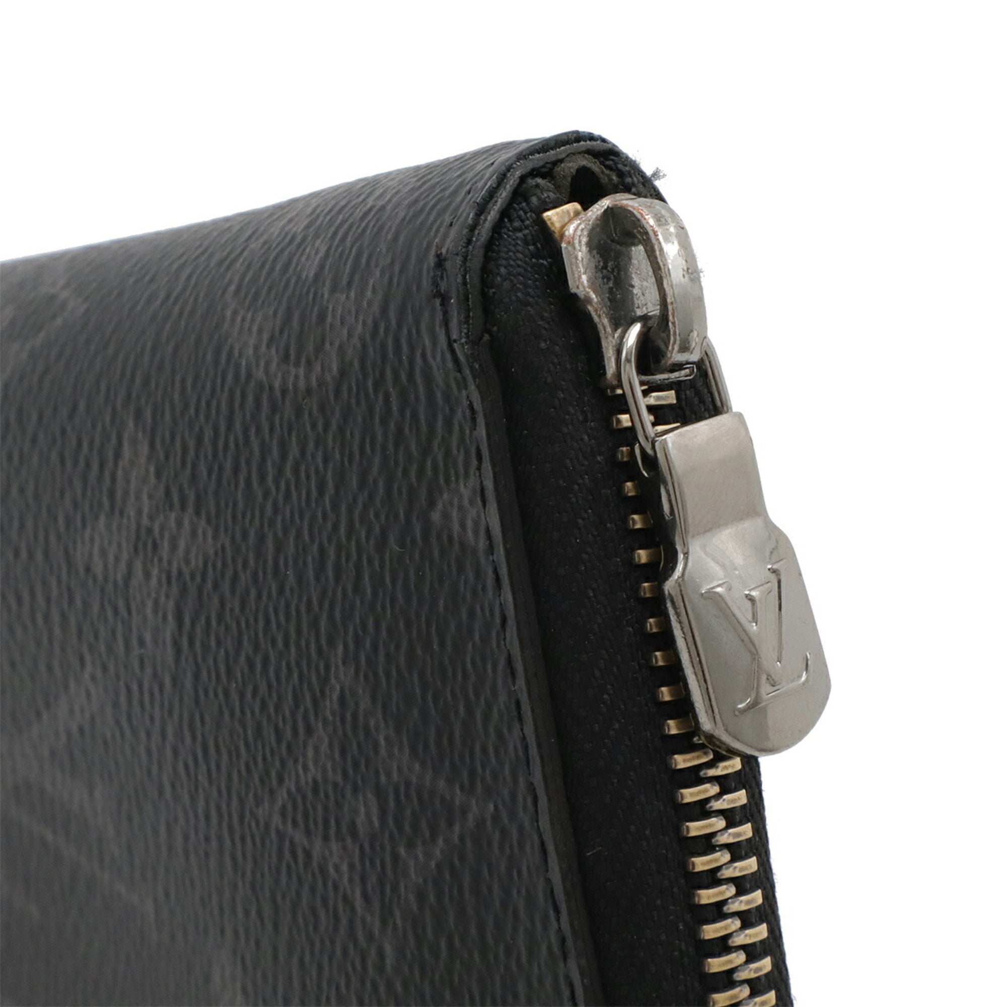 Louis Vuitton Black Gray Monogram Eclipse Monogram Eclipse Long Wallet (Bi-Fold) (Pre-Owned)