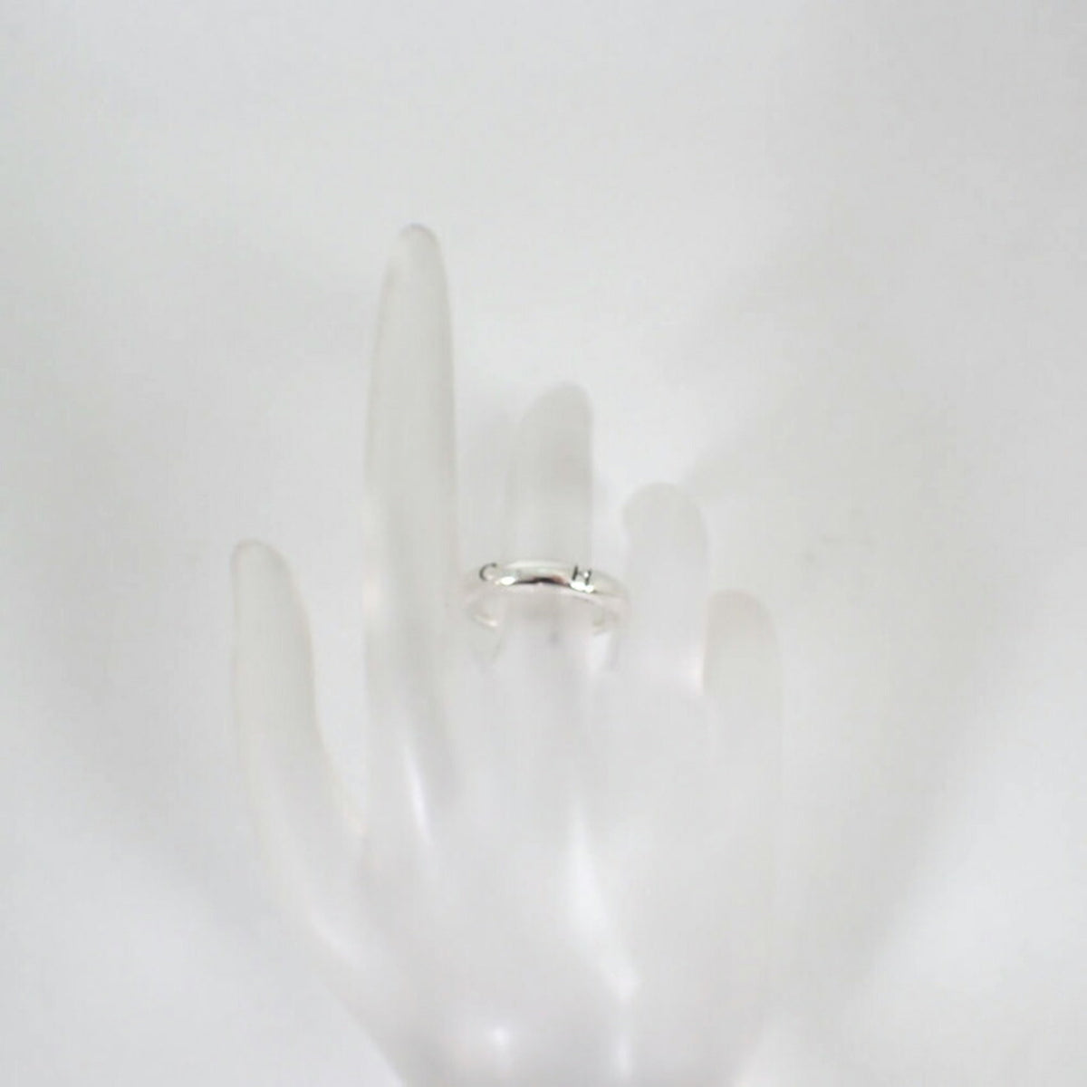 Chanel Sterling Silver 925 Band Ring (Pre-Owned)