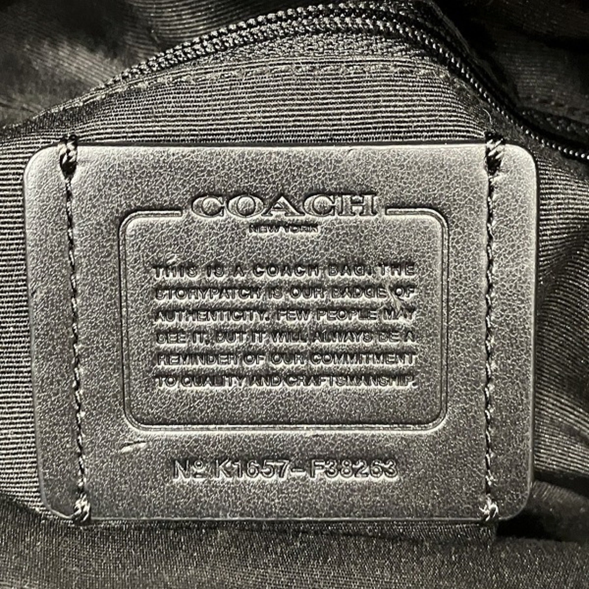 Coach Black Leather Backpack (Pre-Owned)
