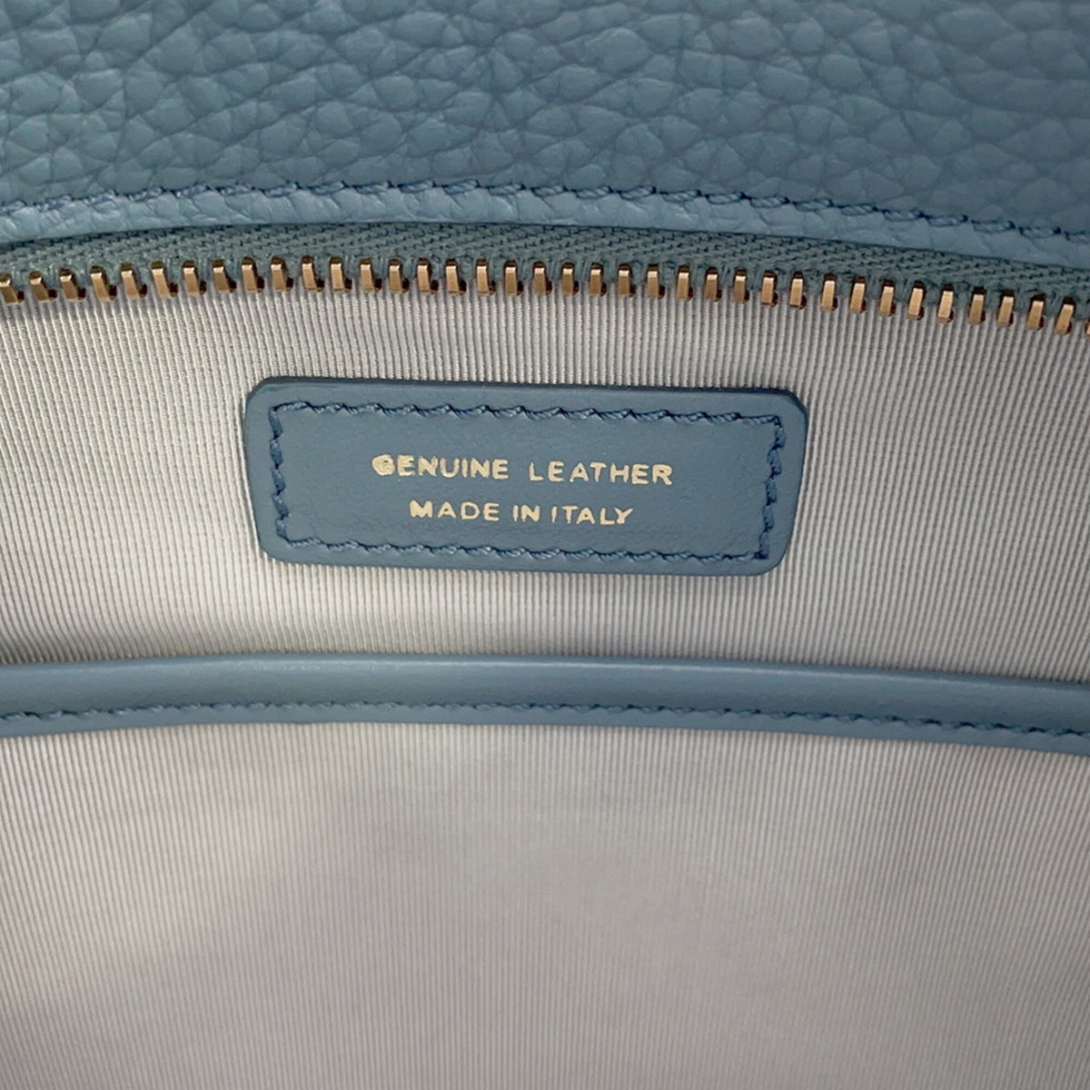 Tod's Light Blue Leather Handbag Shoulder Bag (Pre-Owned)