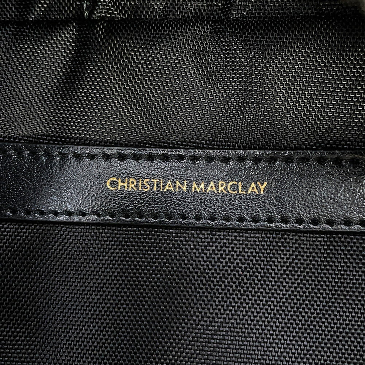 Celine Black Multi-Color Canvas Leather Backpack (Pre-Owned)