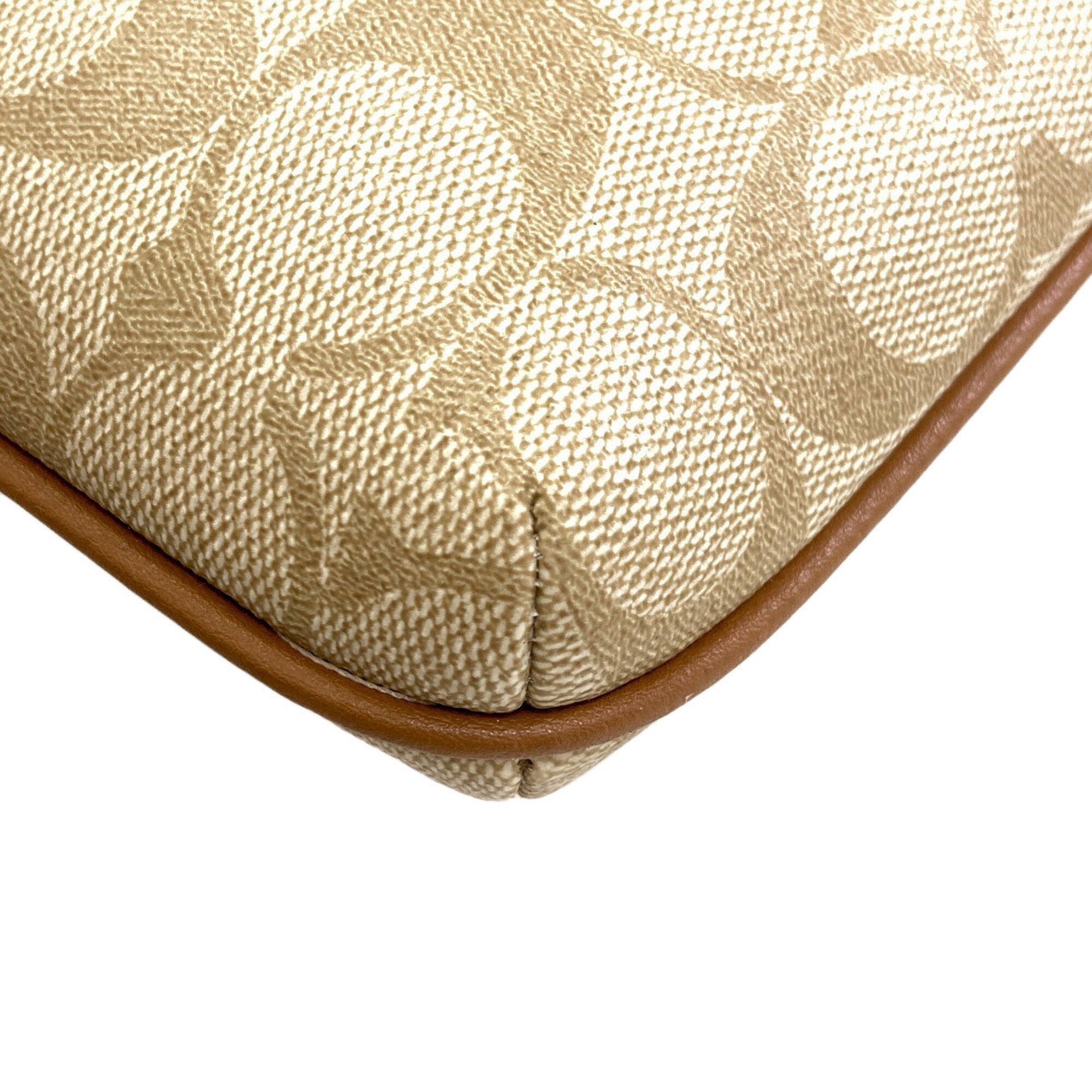 Coach Beige Pvc Shoulder Bag (Pre-Owned)