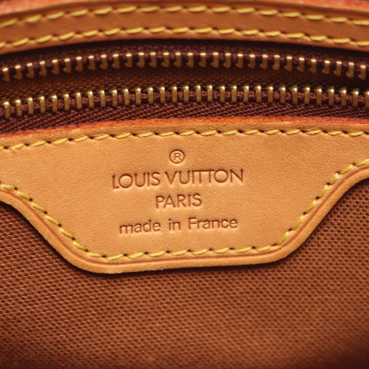 Louis Vuitton Brown Coated Canvas Leather Handbag (Pre-Owned)