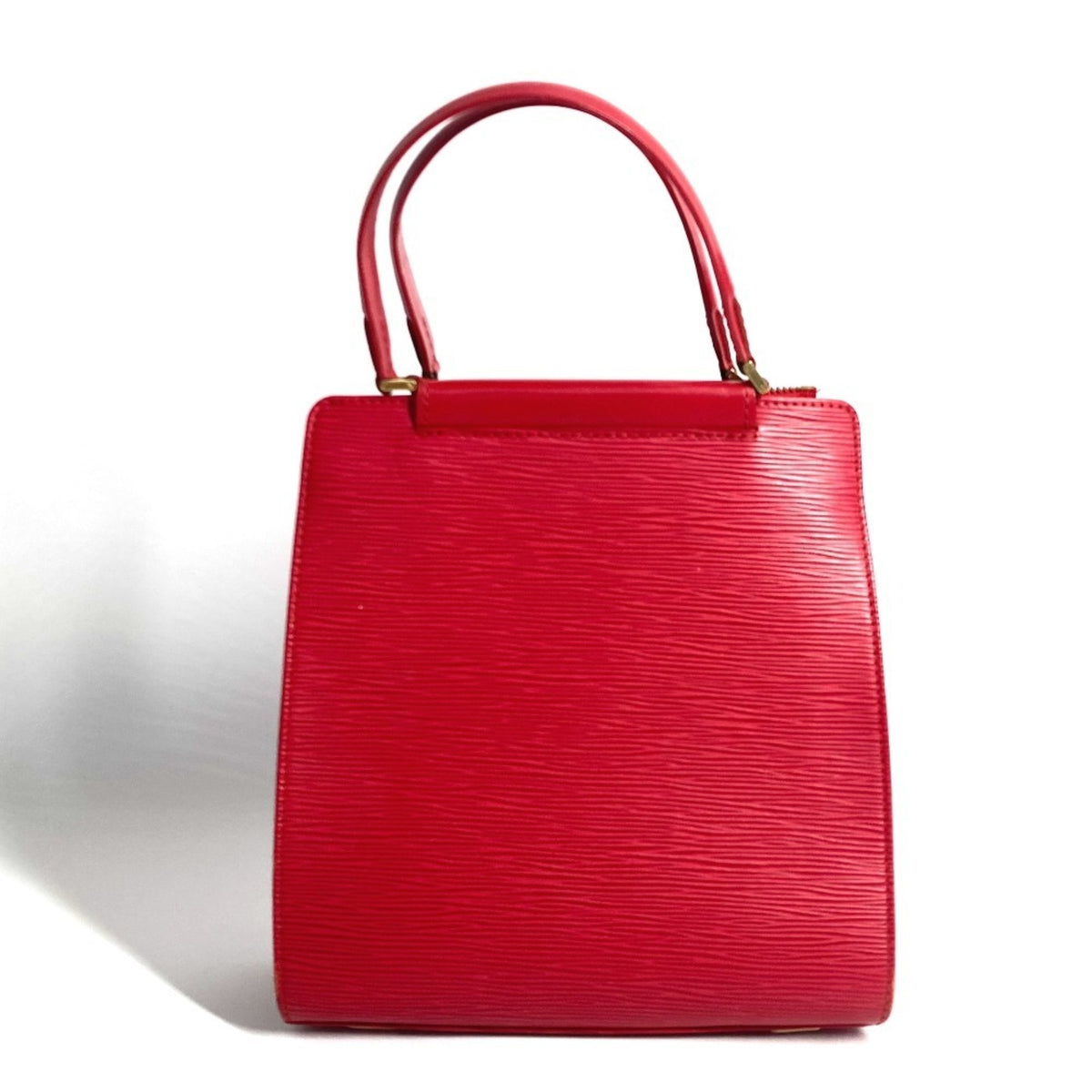 Louis Vuitton Red Color Epi Leather Handbag Tote Bag (Pre-Owned)