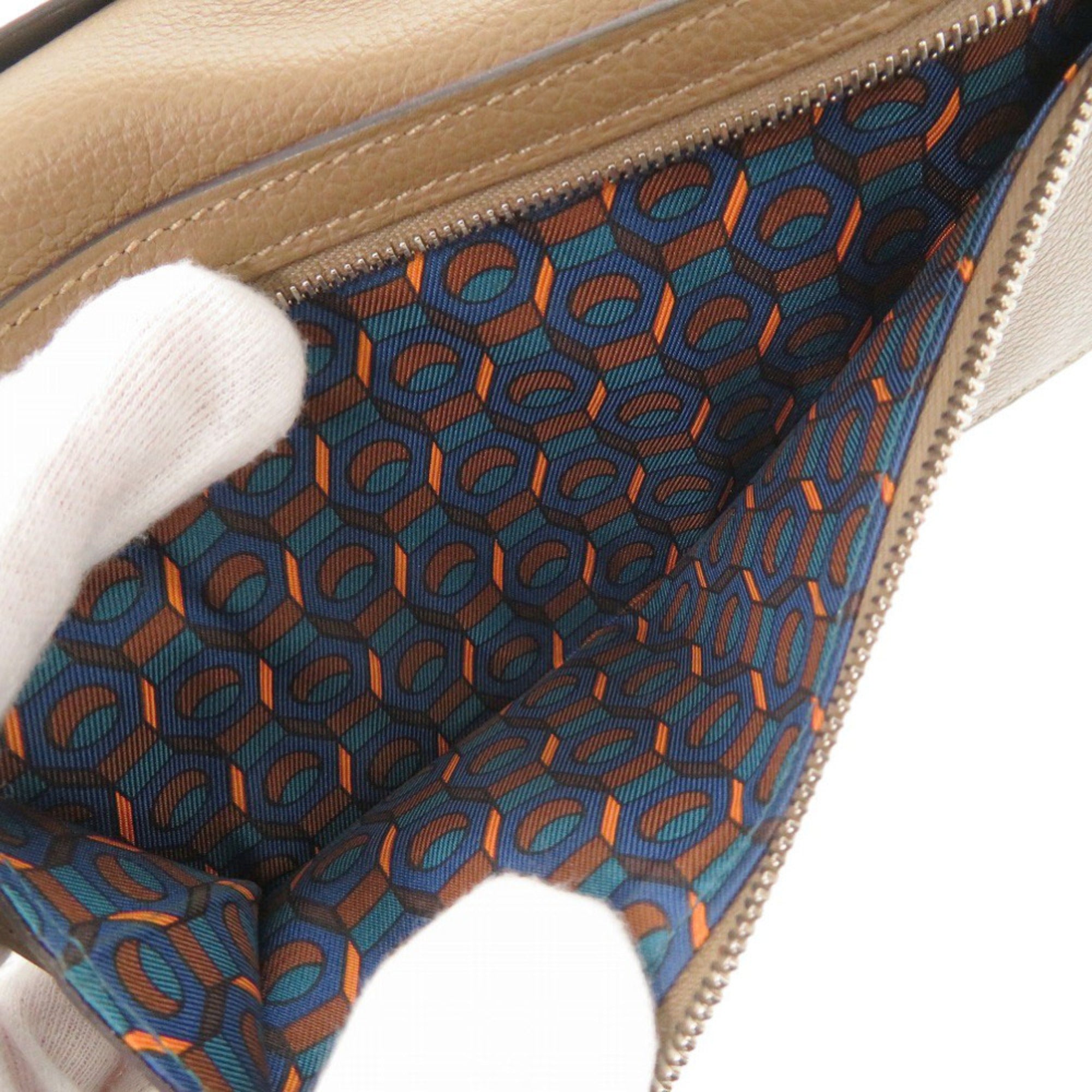 Hermes Brown Leather Long Wallet (Bi-Fold) (Pre-Owned)