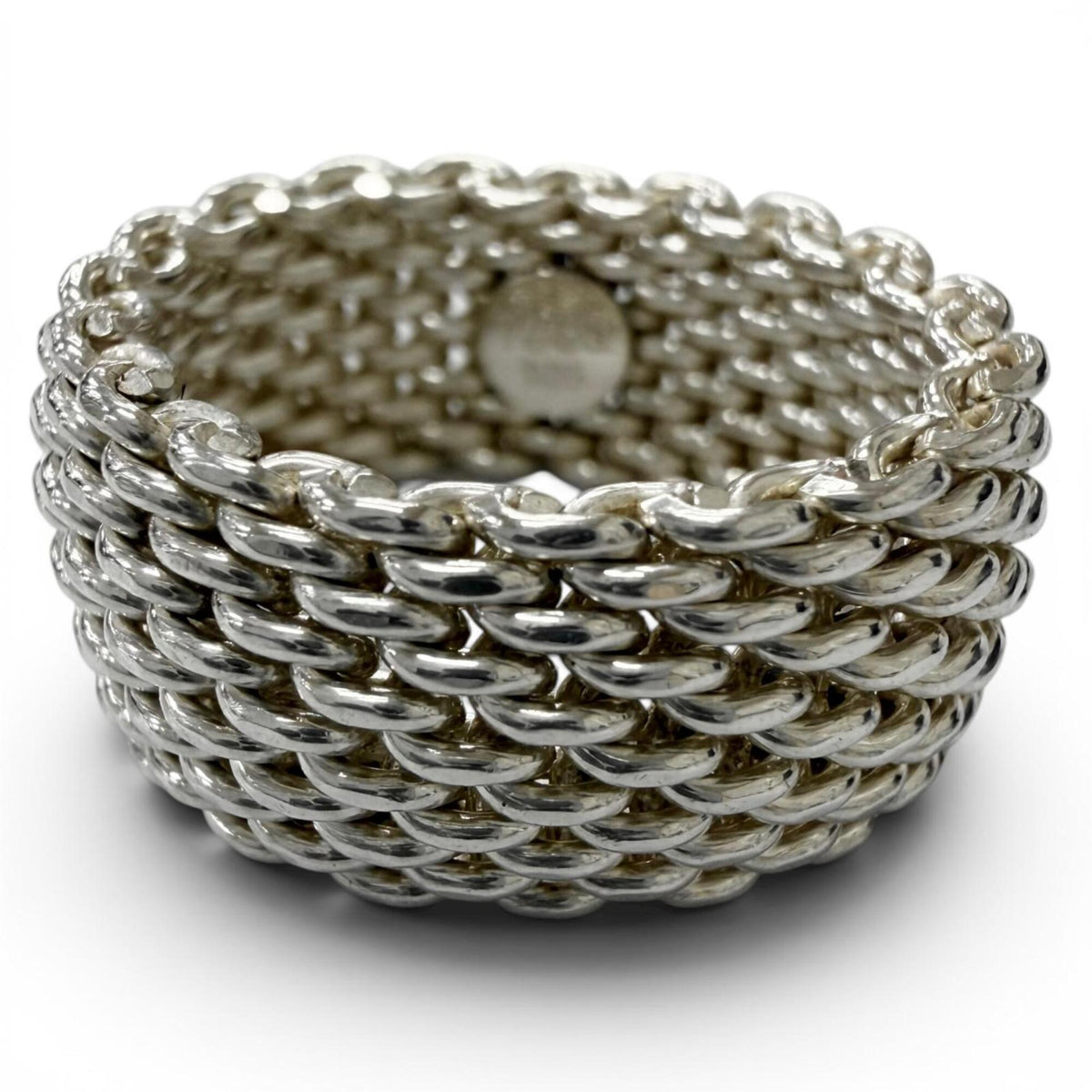 Tiffany Silver Silver 925 Band Ring (Pre-Owned)