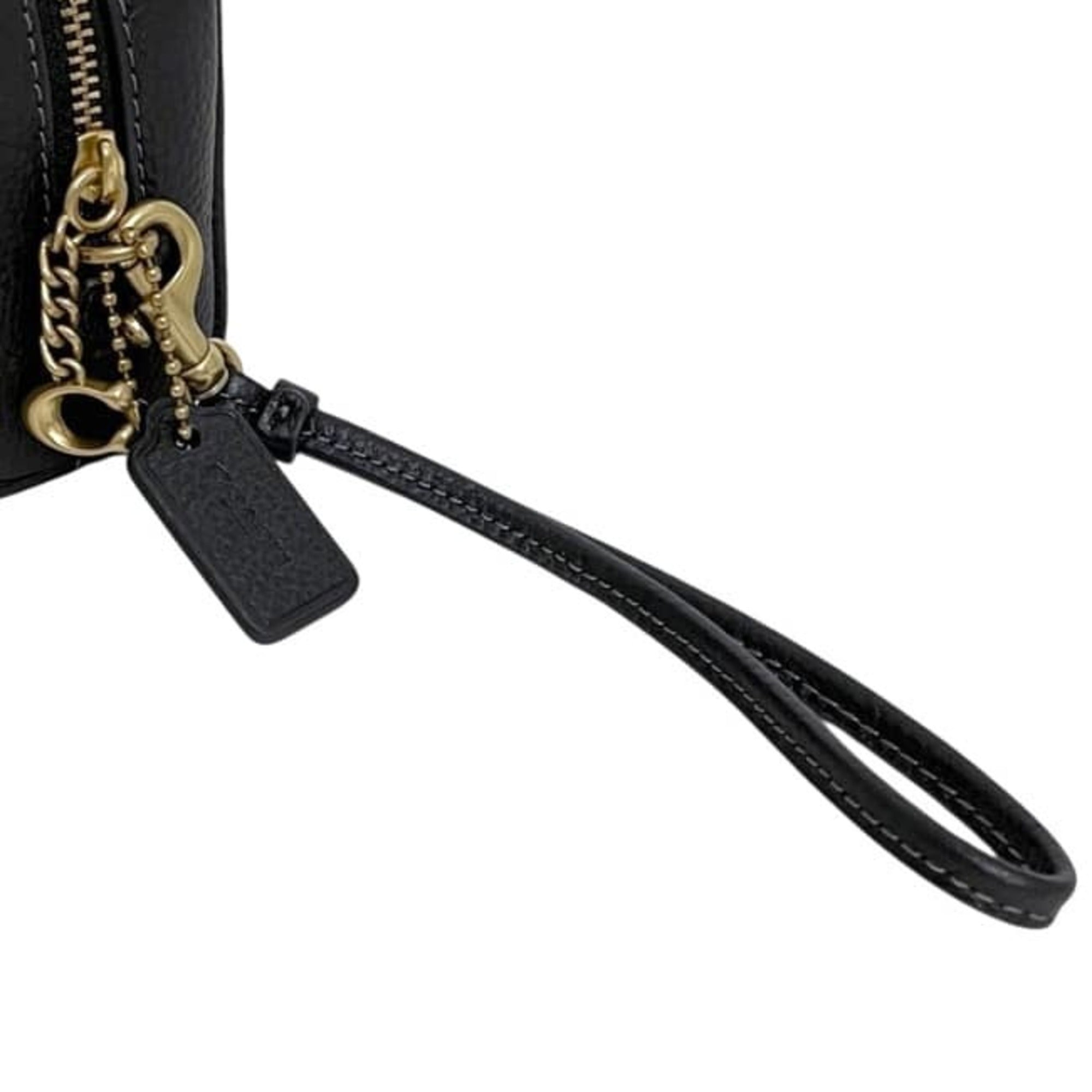 Coach Black Leather Pouch (Pre-Owned)