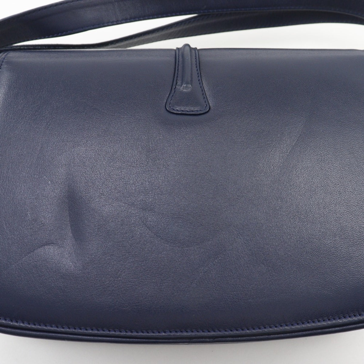 Gucci Navy Leather Shoulder Bag (Pre-Owned)