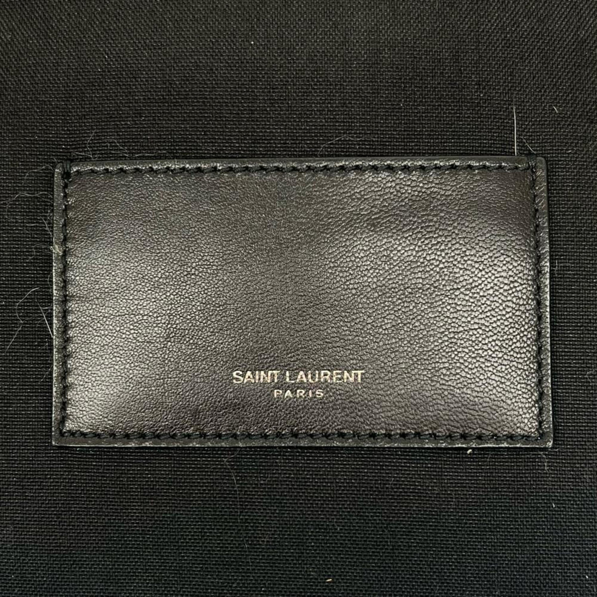 Saint Laurent Black Leather Nylon Backpack (Pre-Owned)