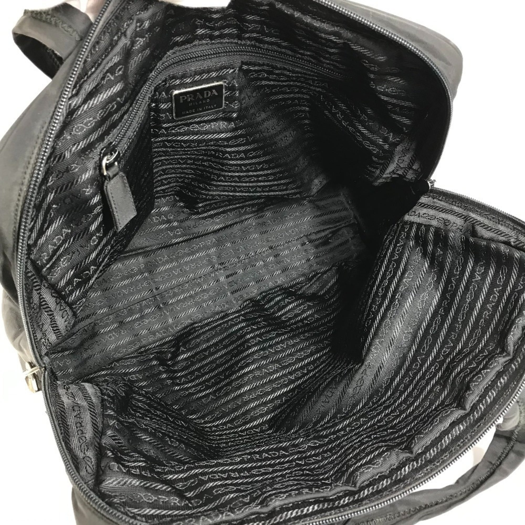Prada Black Nylon Briefcase Handbag Tote Bag (Pre-Owned)