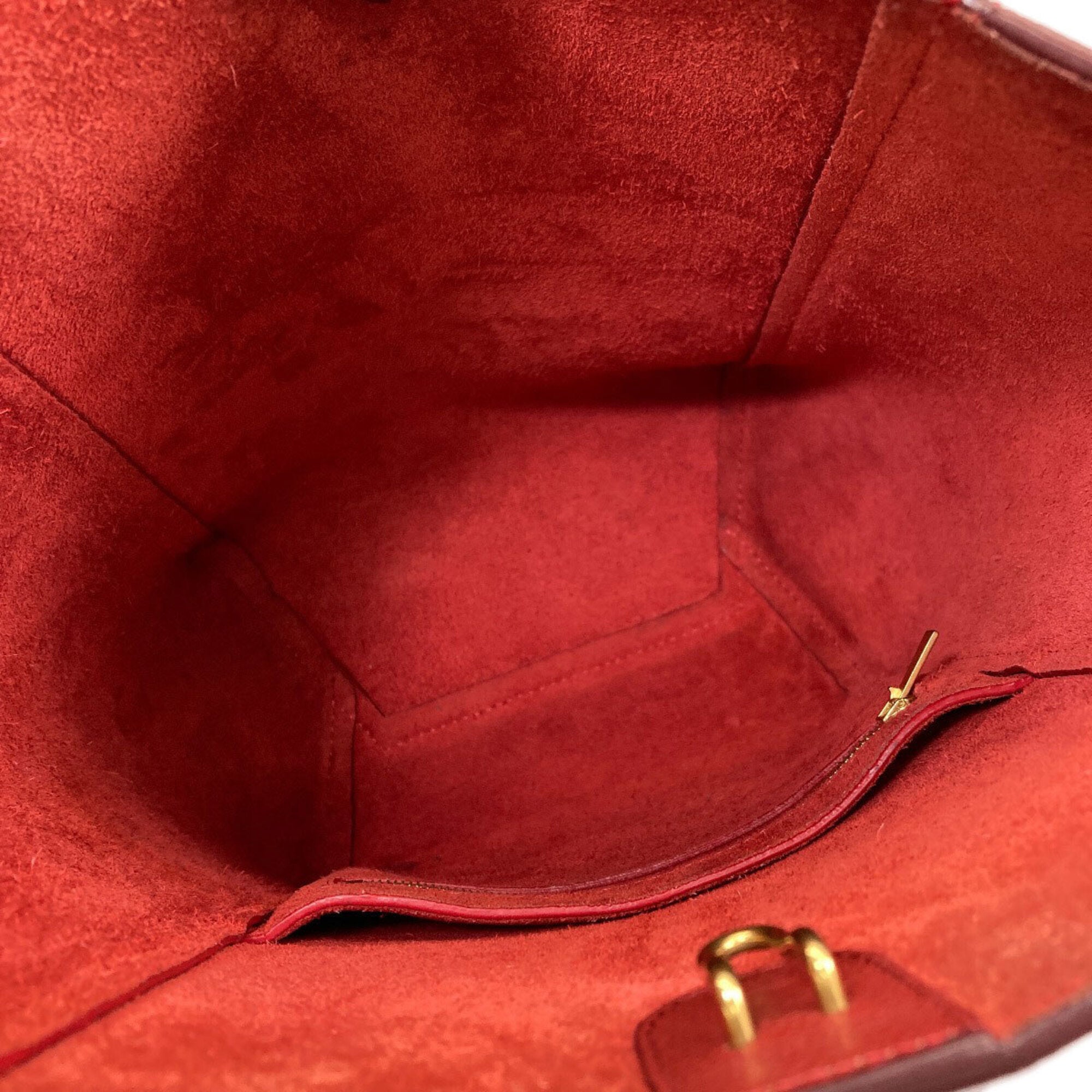 Celine Red Color Leather Shoulder Bag (Pre-Owned)