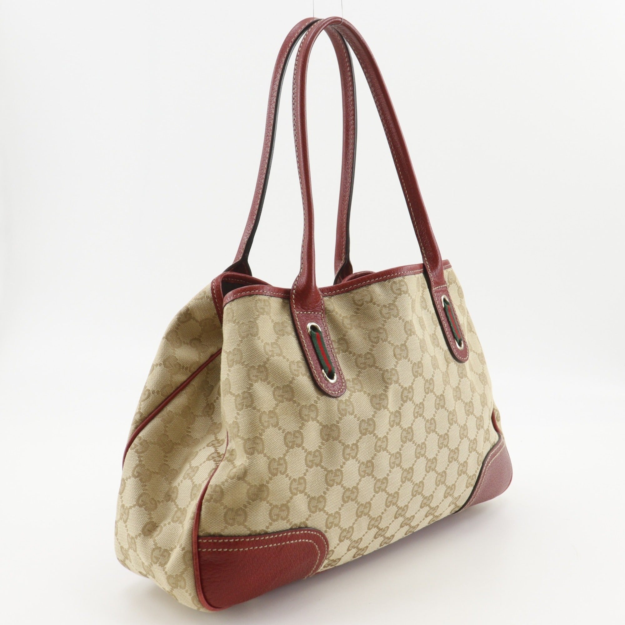 Gucci Gg Canvas Brown Gg Canvas Tote Bag (Pre-Owned)