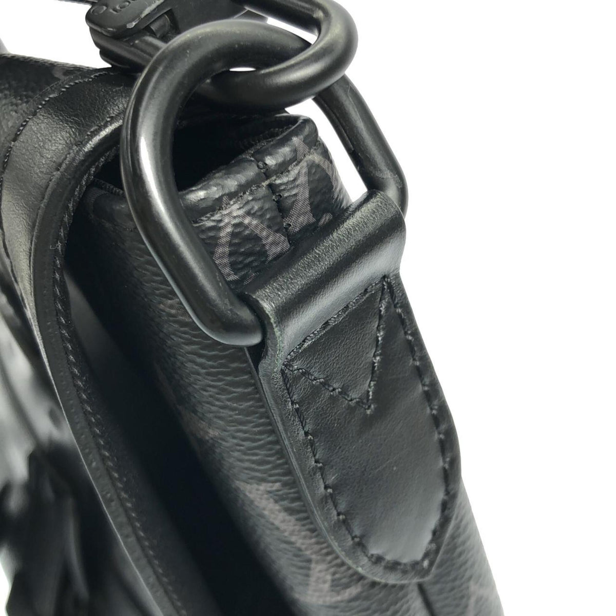Louis Vuitton Black Coated Canvas Shoulder Bag (Pre-Owned)