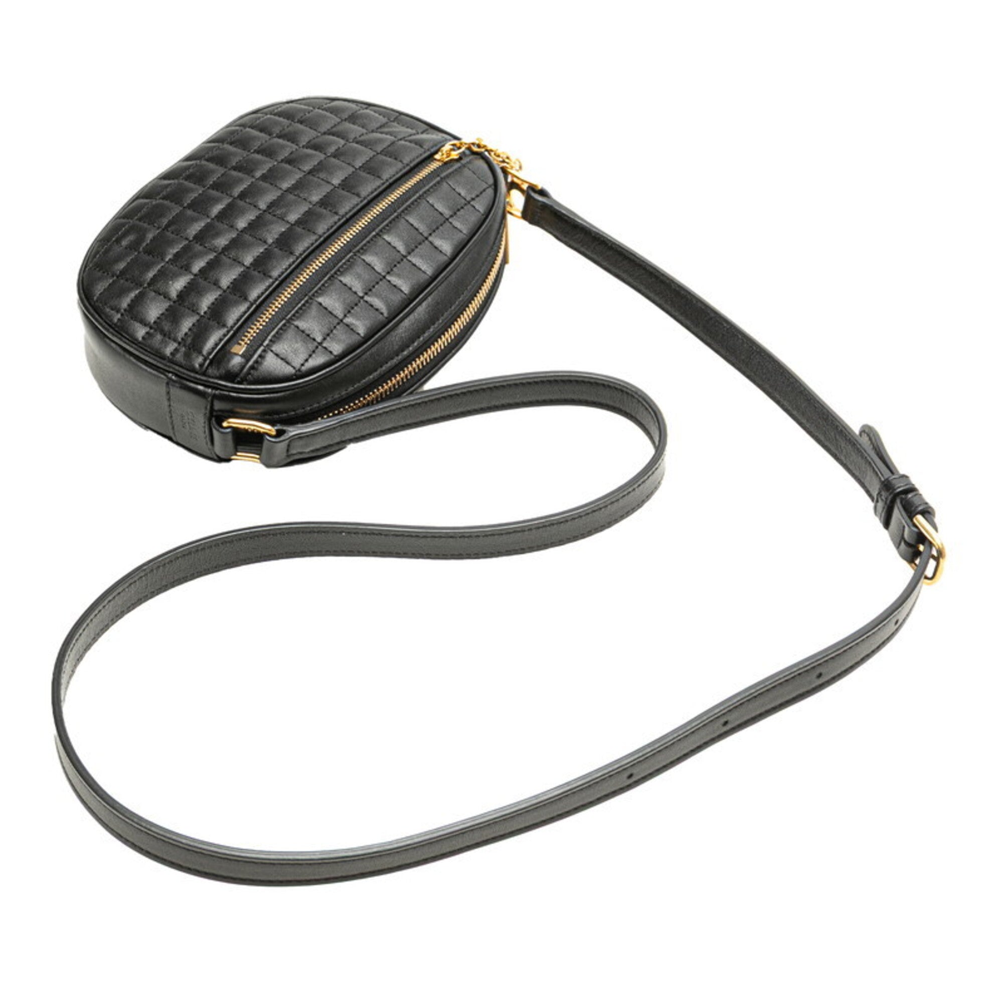 Celine Black Leather Shoulder Bag (Pre-Owned)