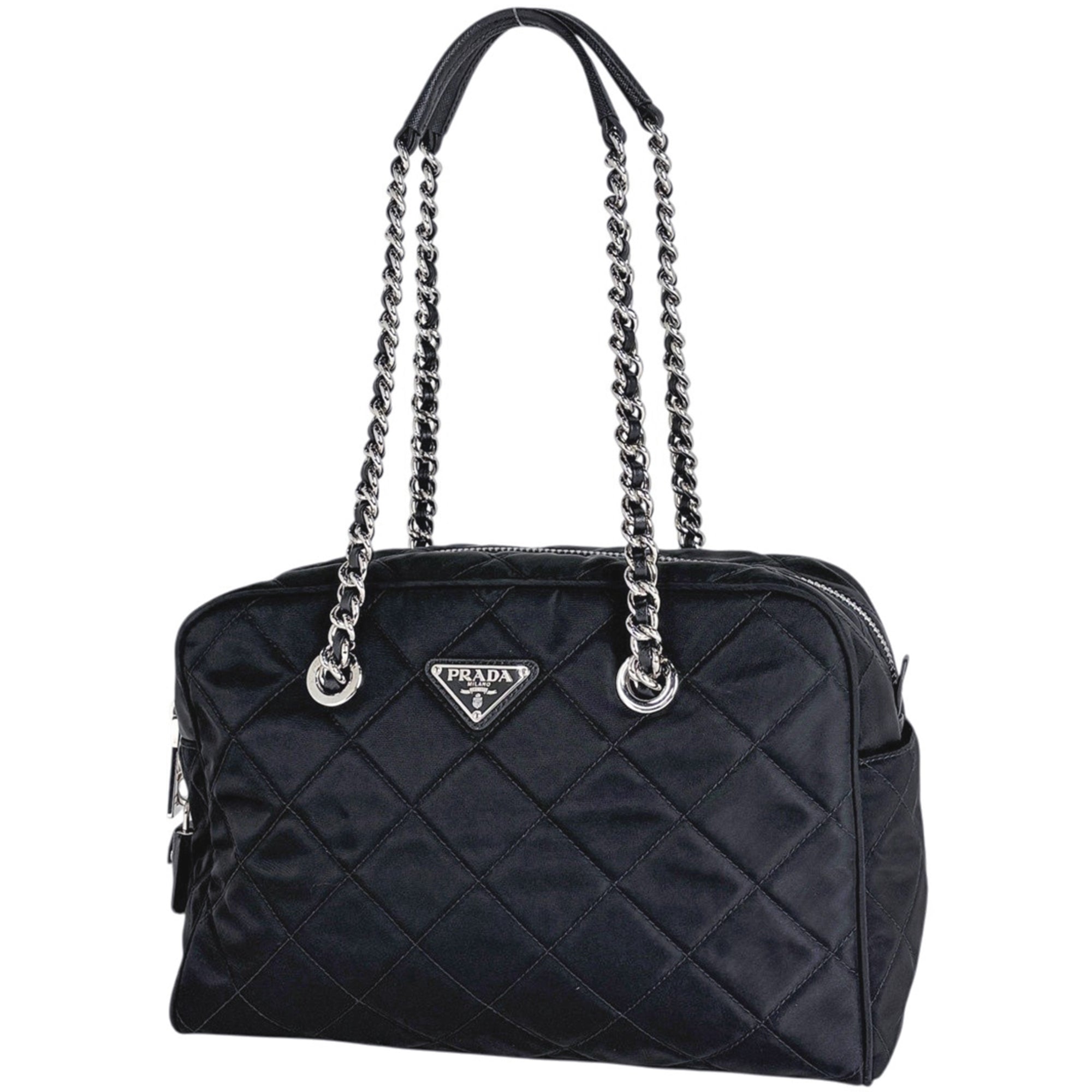 Prada Black Quilting Tote Bag (Pre-Owned)