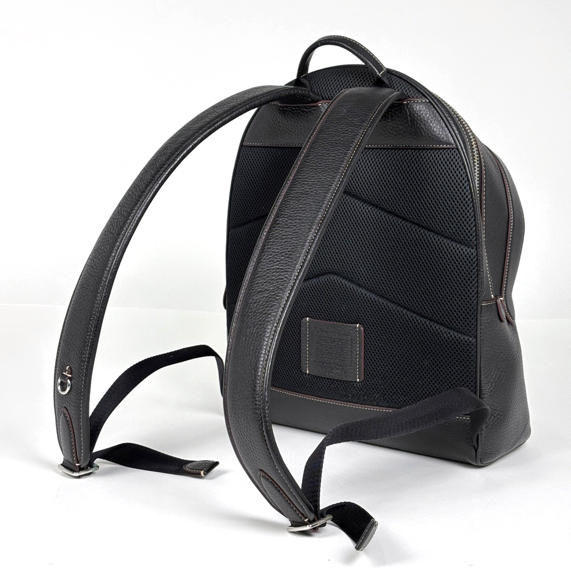 Coach Black Leather Backpack (Pre-Owned)