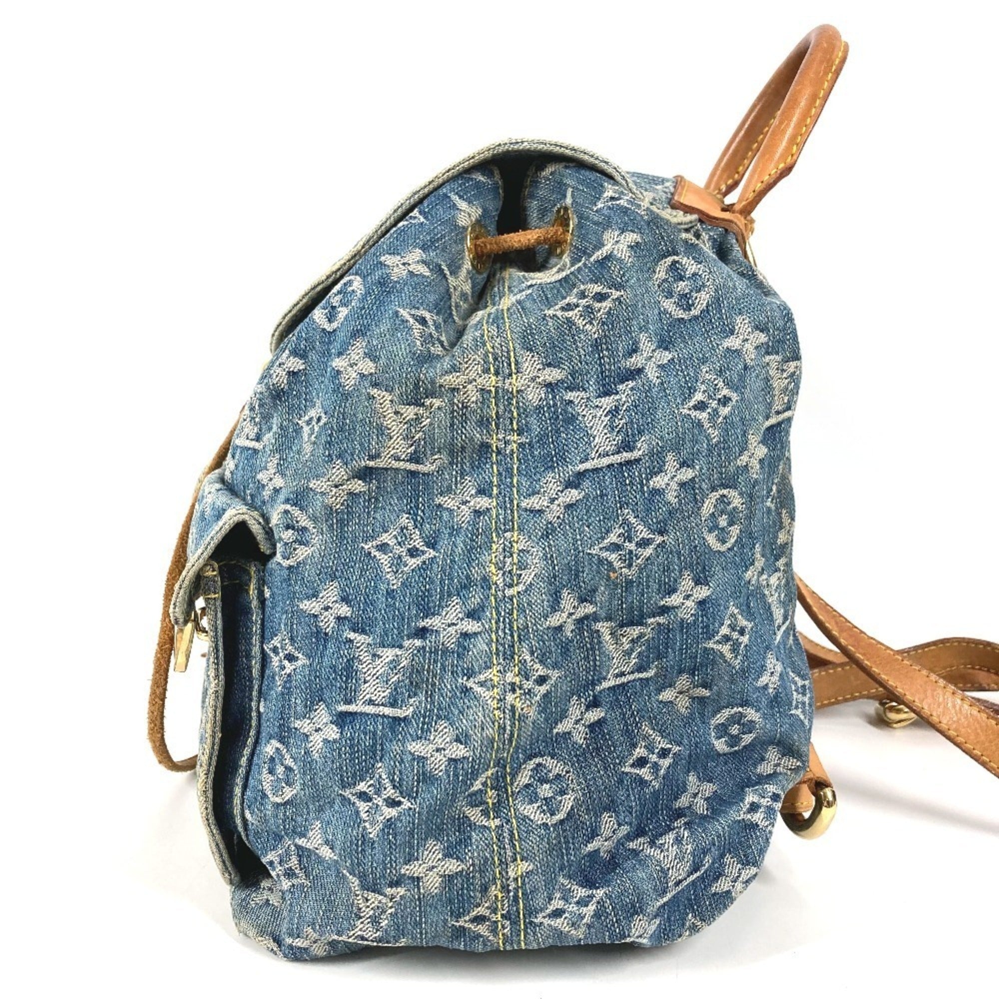 Louis Vuitton Blue Monogram Denim Backpack (Pre-Owned)