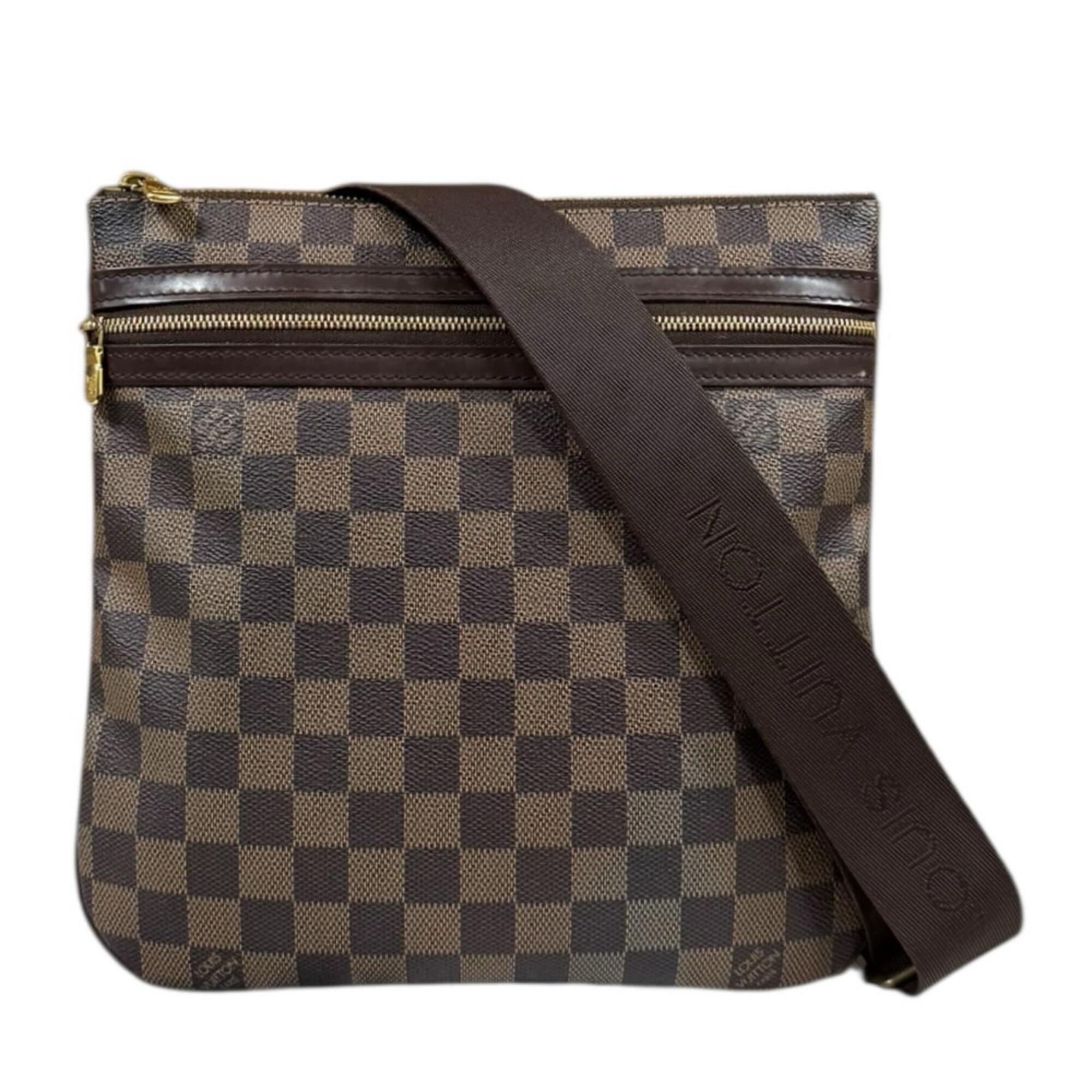 Louis Vuitton Damier Brown Damier Canvas Damier Canvas Shoulder Bag (Pre-Owned)