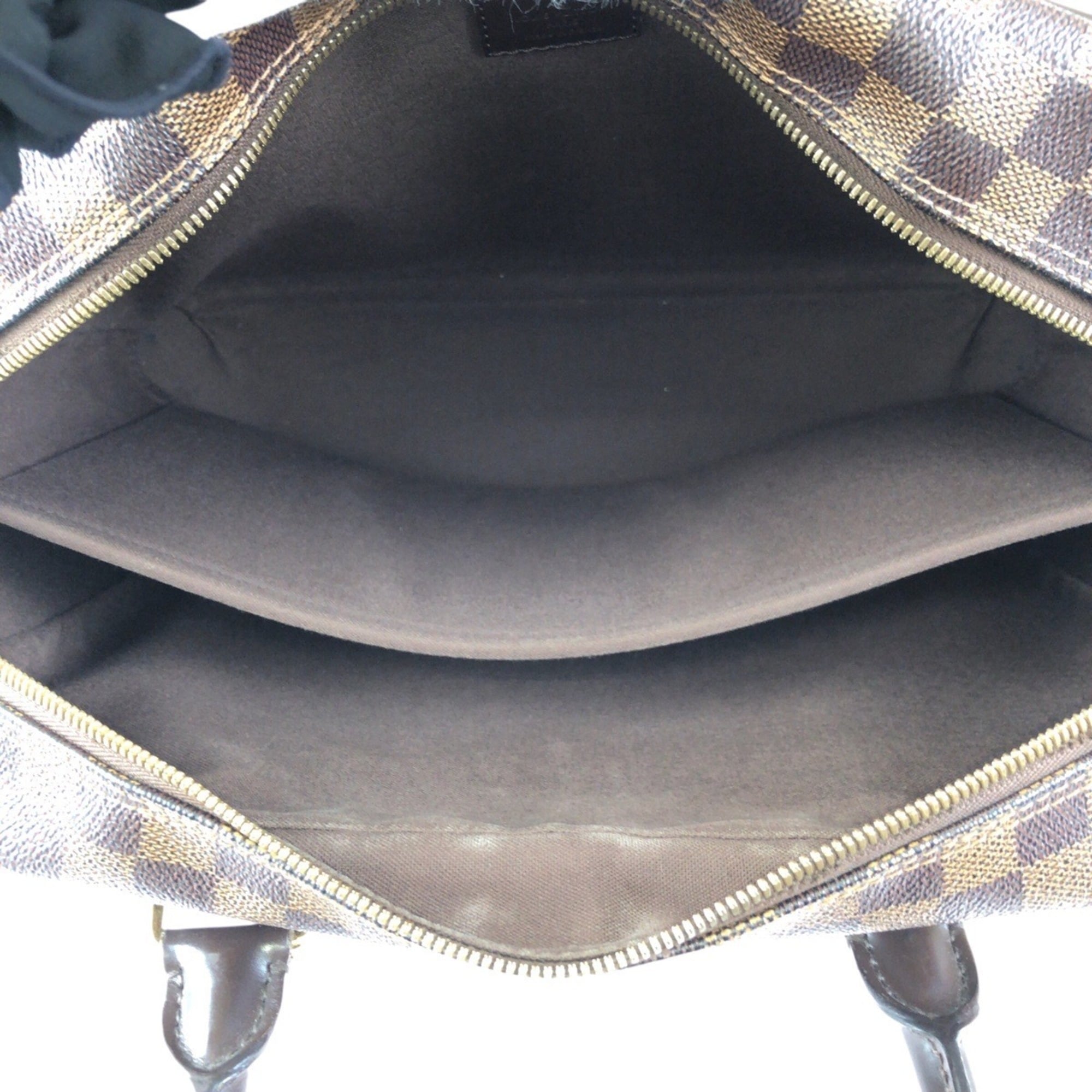 Louis Vuitton Damier Canvas Ebene Leather Pvc Briefcase (Pre-Owned)