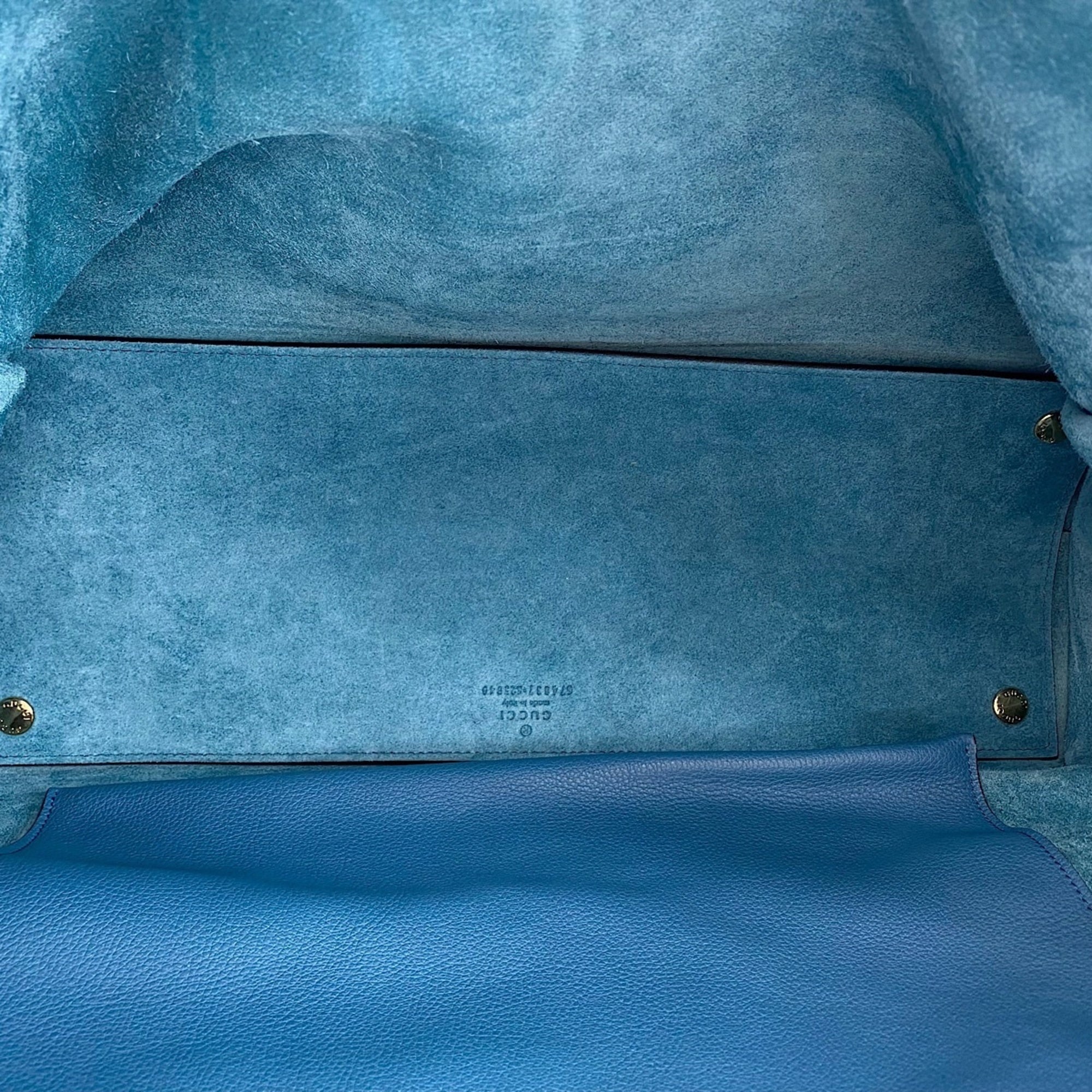 Gucci Blue Tote Bag (Pre-Owned)