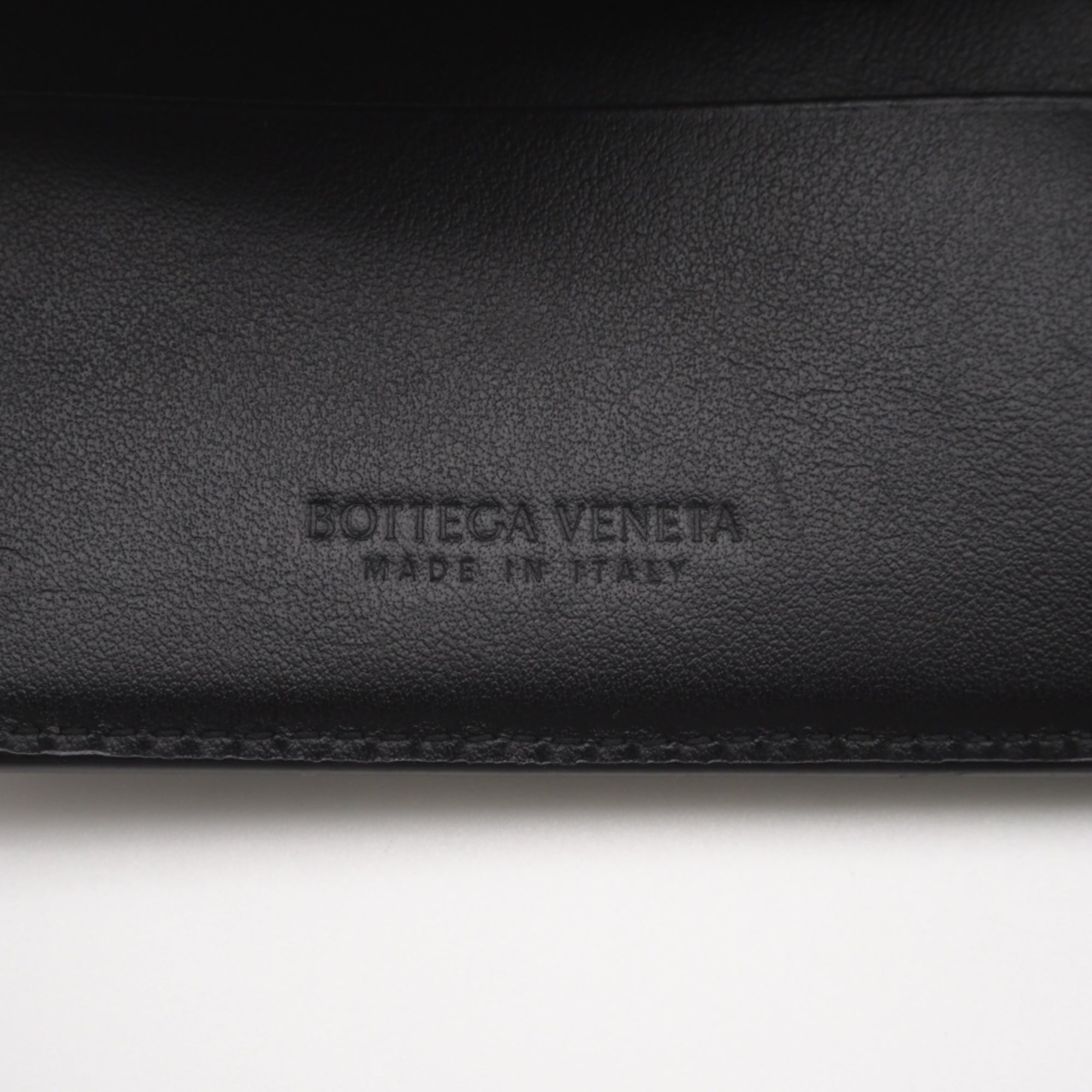 Bottega Veneta Black Leather Wallet (Bi-Fold) (Pre-Owned)