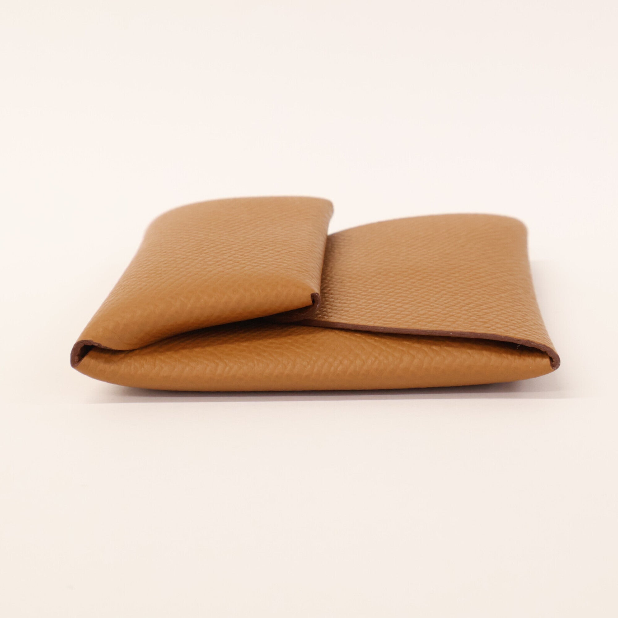 Hermes Gold Epsom Leather Coin Purse/Coin Case (Pre-Owned)