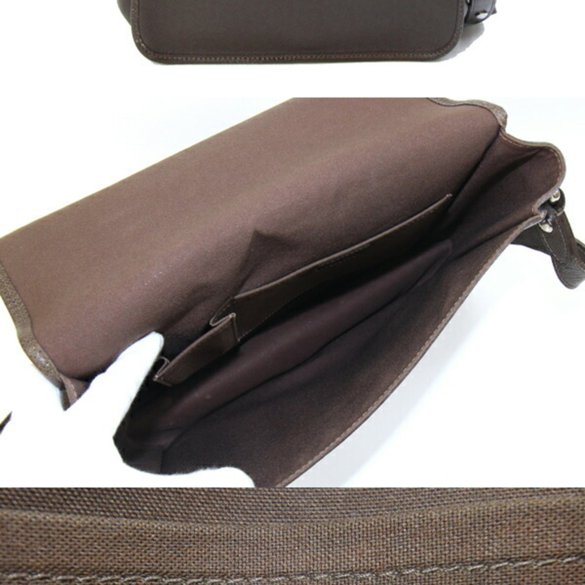 Louis Vuitton Taiga Brown Grizzly Taiga Leather Handbag Shoulder Bag (Pre-Owned)