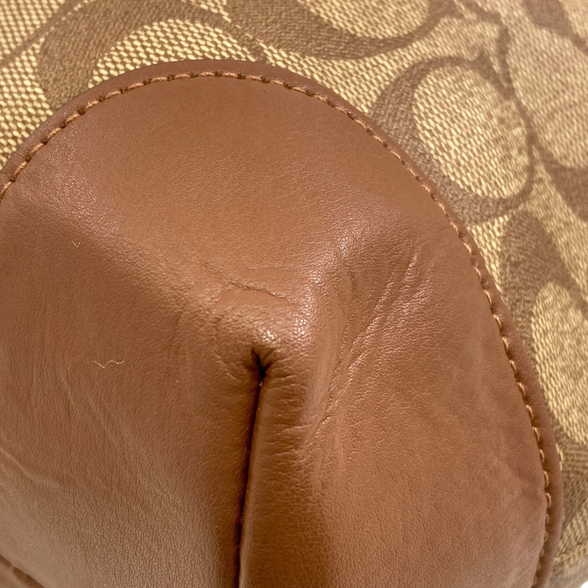 Coach Brown Pvc Tote Bag (Pre-Owned)