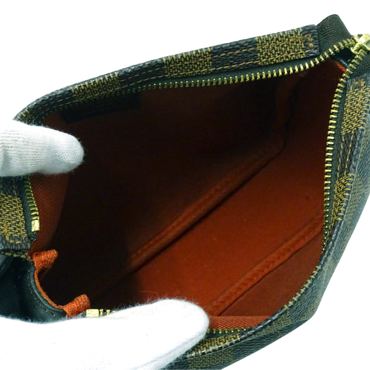 Louis Vuitton Damier Canvas Ebene Damier Canvas Pouch (Pre-Owned)