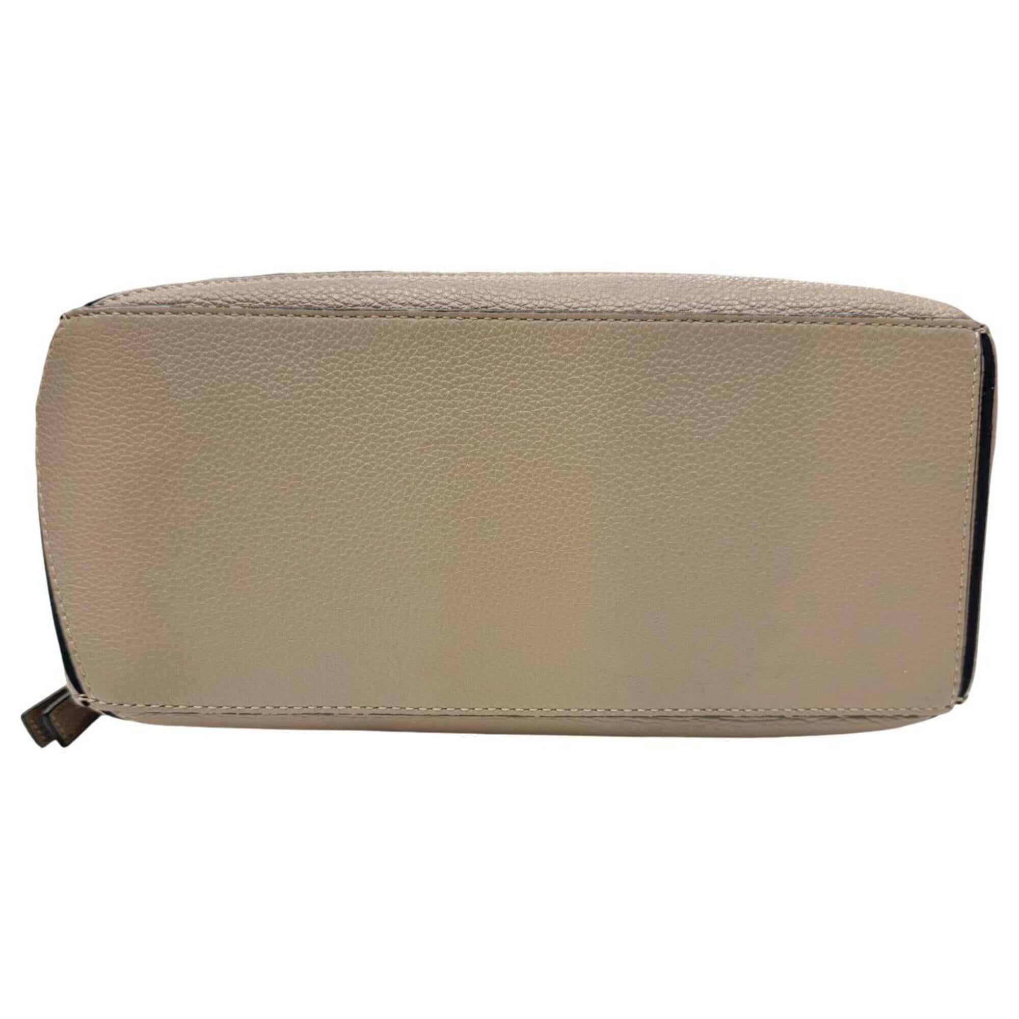 Loewe Grayish Leather Shoulder Bag (Pre-Owned)
