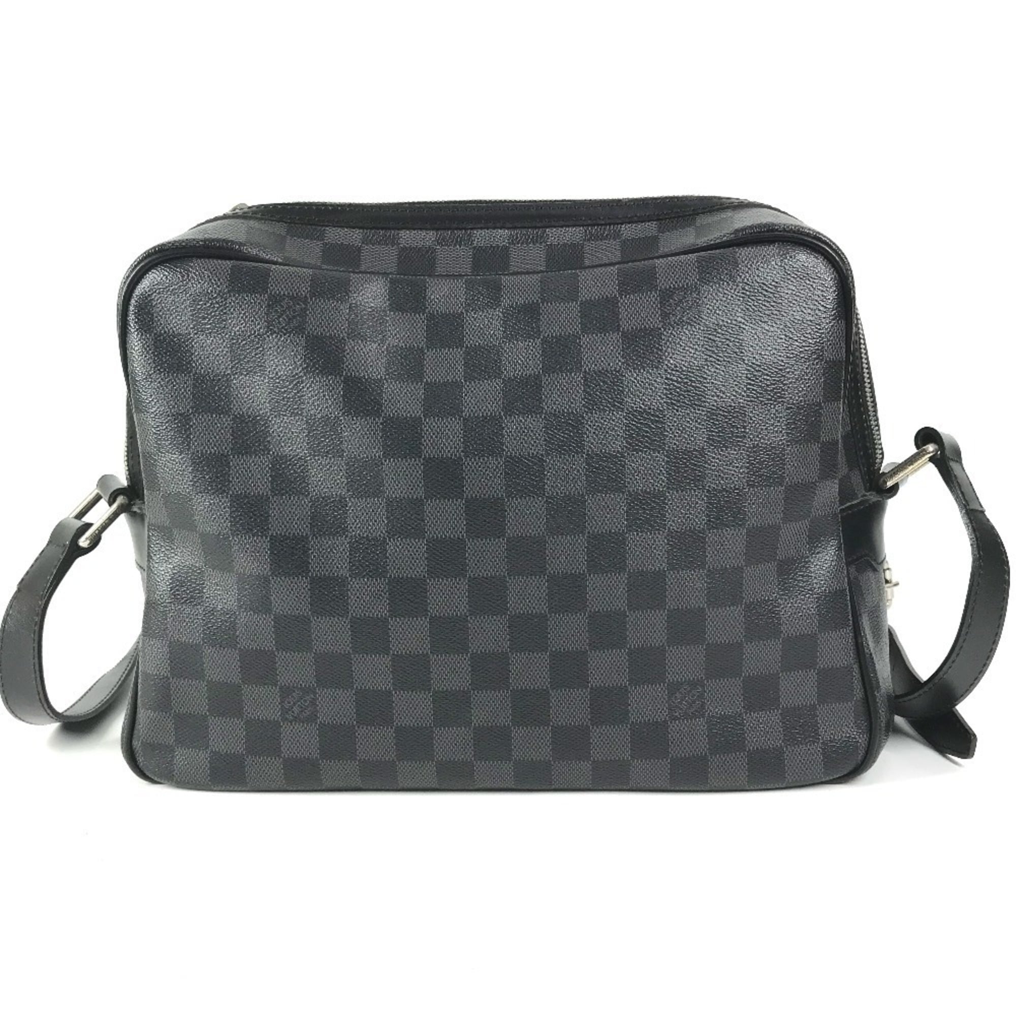 Louis Vuitton Black Damier Graphite Shoulder Bag (Pre-Owned)