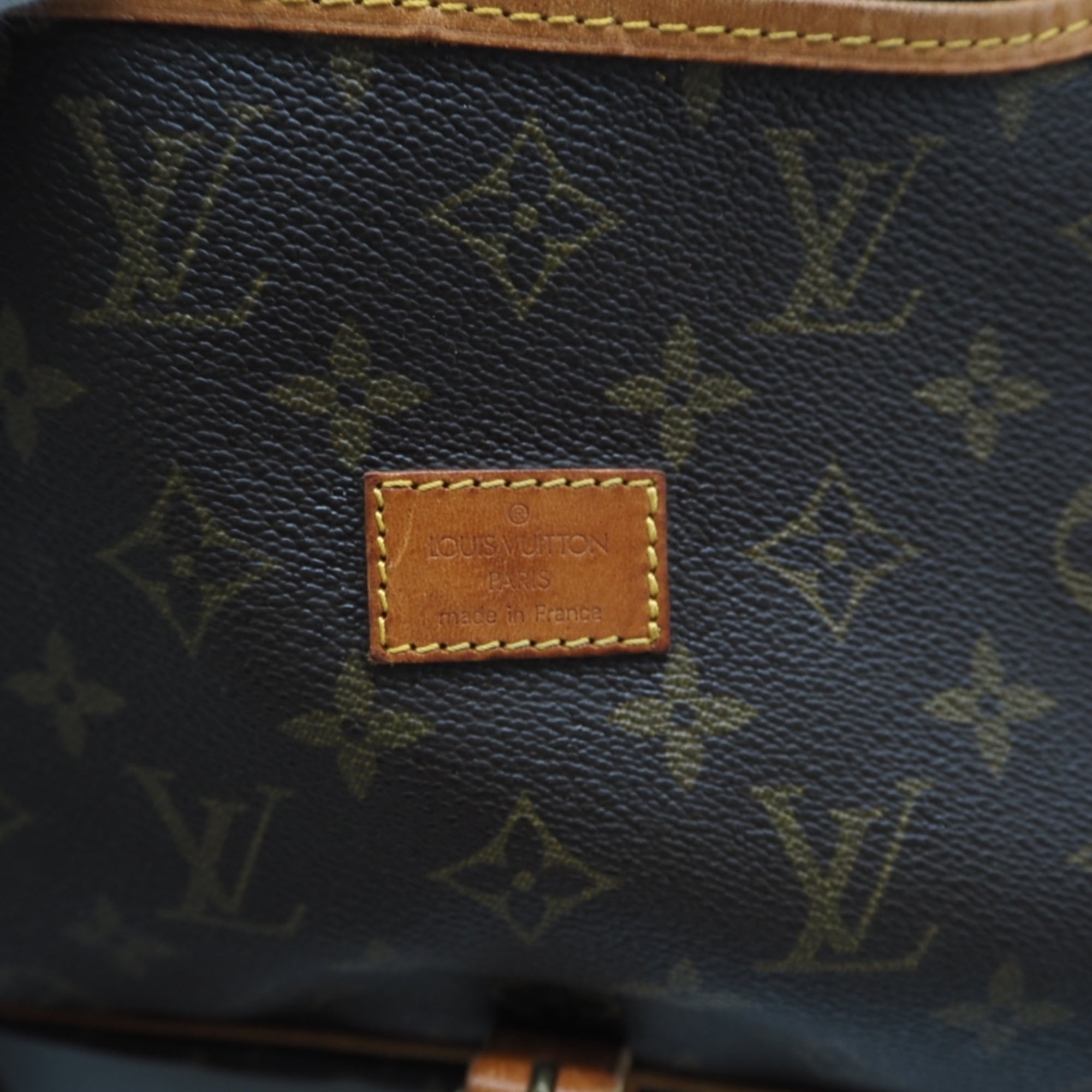 Louis Vuitton Monogram Brown Coated Canvas Leather Shoulder Bag (Pre-Owned)