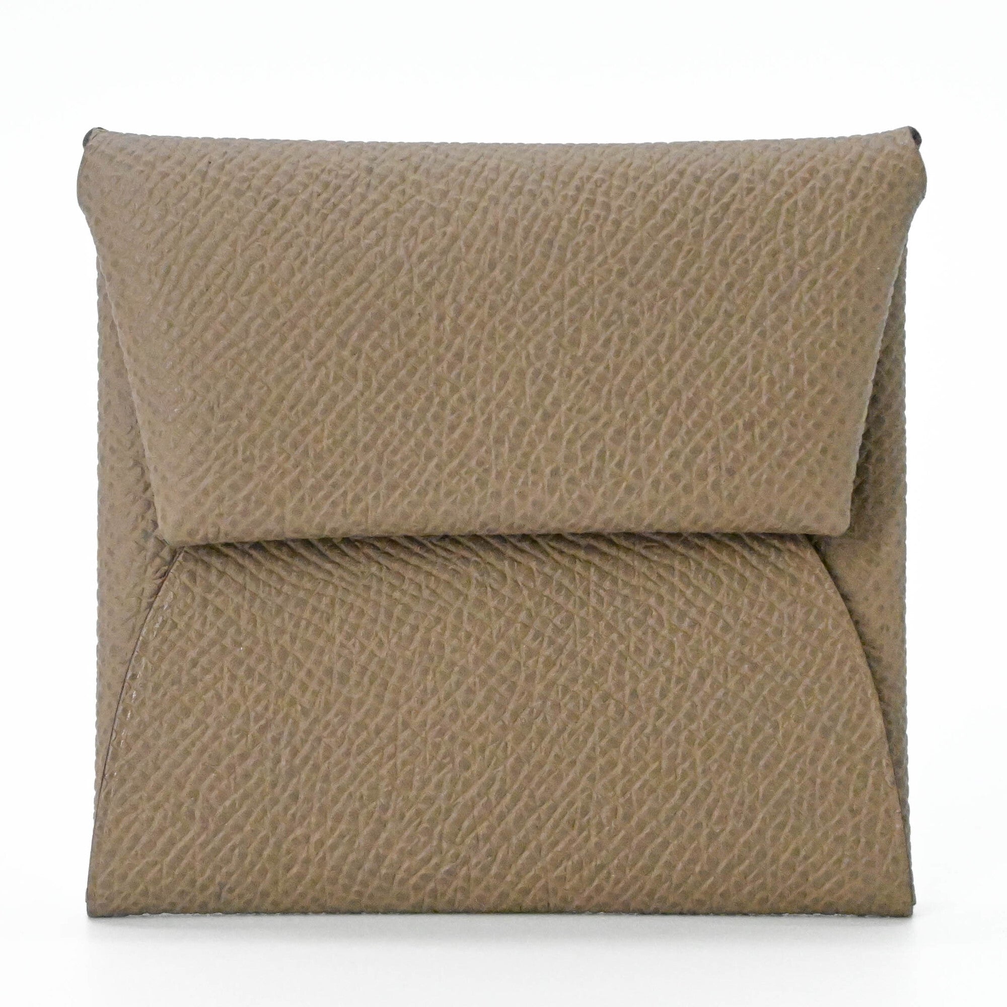 Hermes Beige Epsom Leather Coin Purse/Coin Case (Pre-Owned)