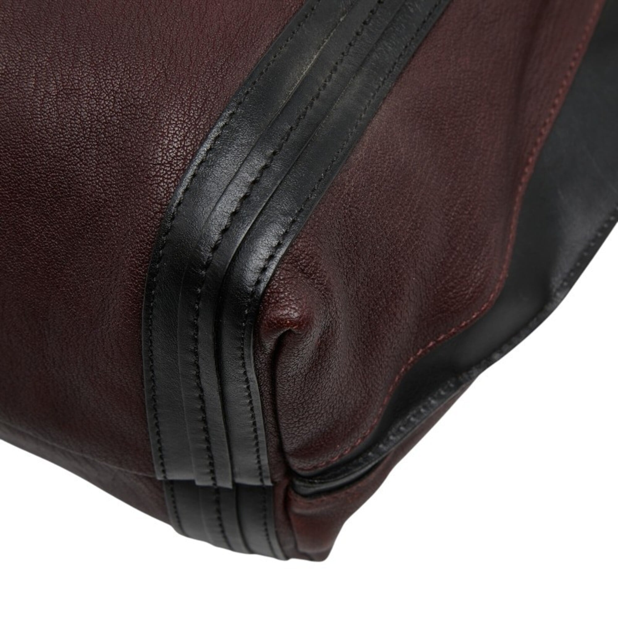 Chloé Alison Black Brown Leather Tote Bag (Pre-Owned)