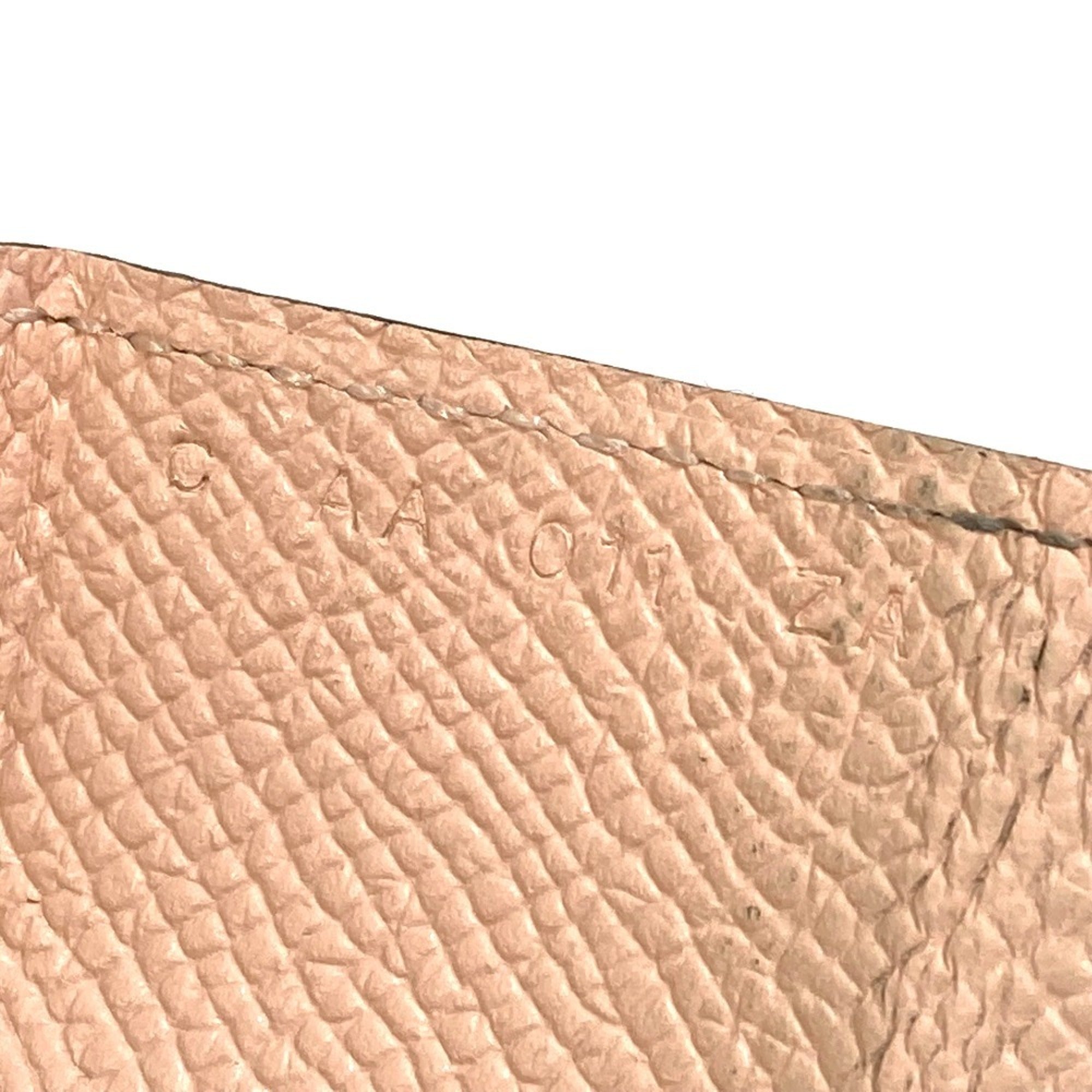 Hermes Le 24 Pink Rose Eglantine Epsom Leather Coin Purse/Coin Case (Pre-Owned)